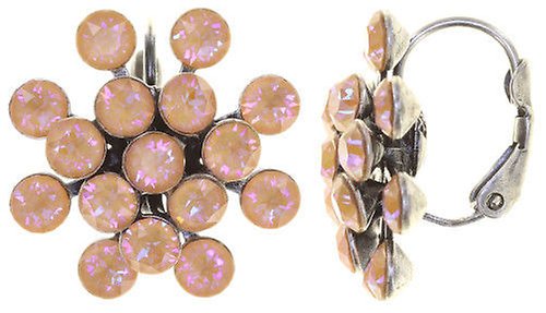 image for Earring Eurowire Magic Fireball Apricot De Glace crystal peach de lite Classic Size (21mm Ø)