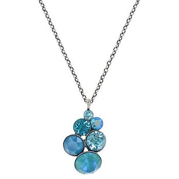 image pour Necklace pendant Petit Glamour lagoon blue/green 