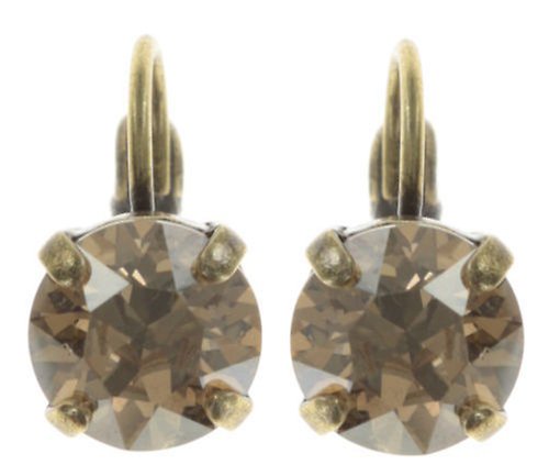 image pour Boucles d'oreilles Eurowire Black Jack Beige crystal golden shadow SS 39