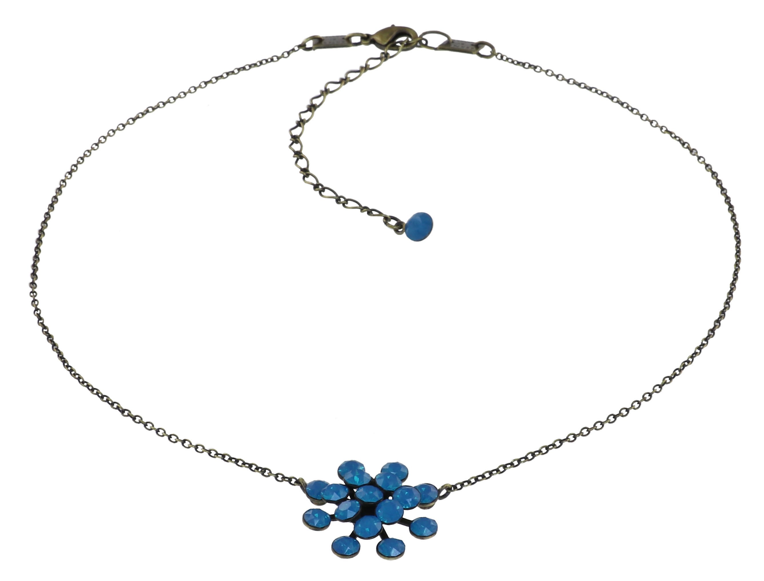 image for Necklace Pendant Magic Fireball Turquoise caribbean blue opal Classic Size (21mm Ø)