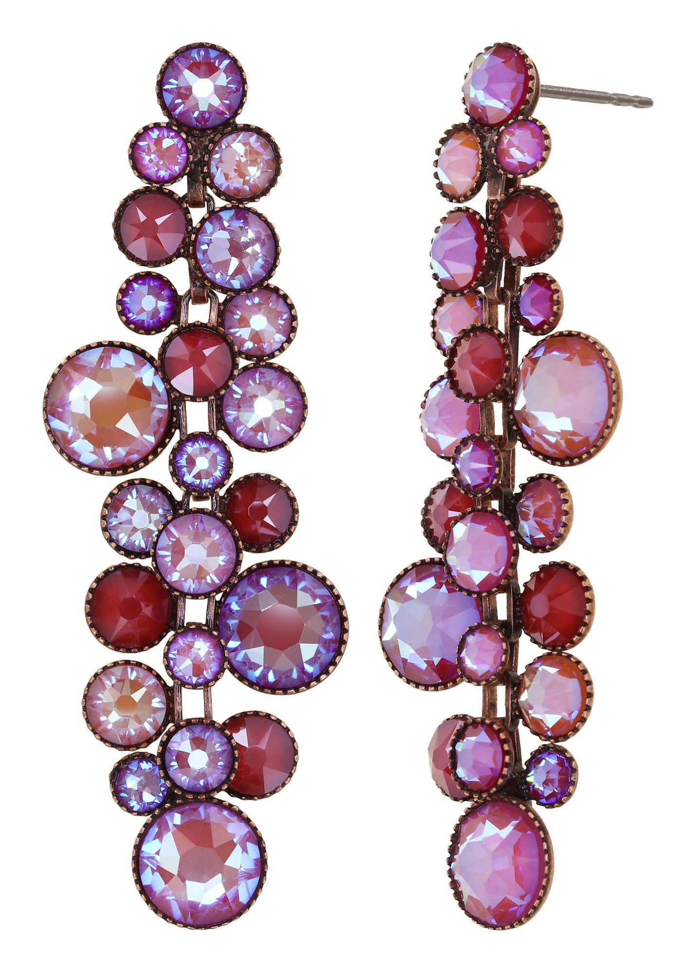 image pour Clou d'oreille pendant Water Cascade Pastèque coralline 