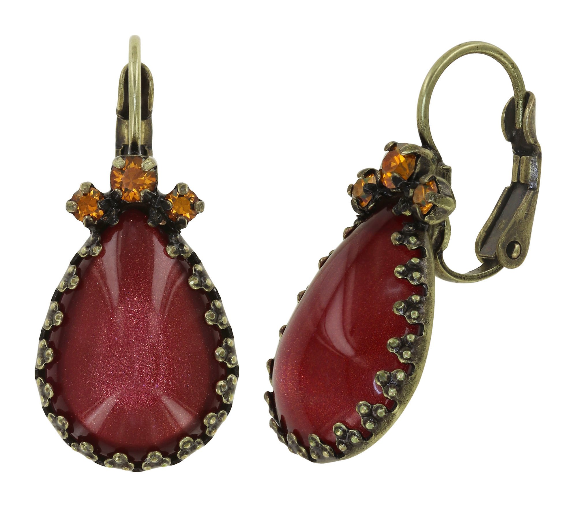 image for Earring Eurowire Jelly Star Brown  