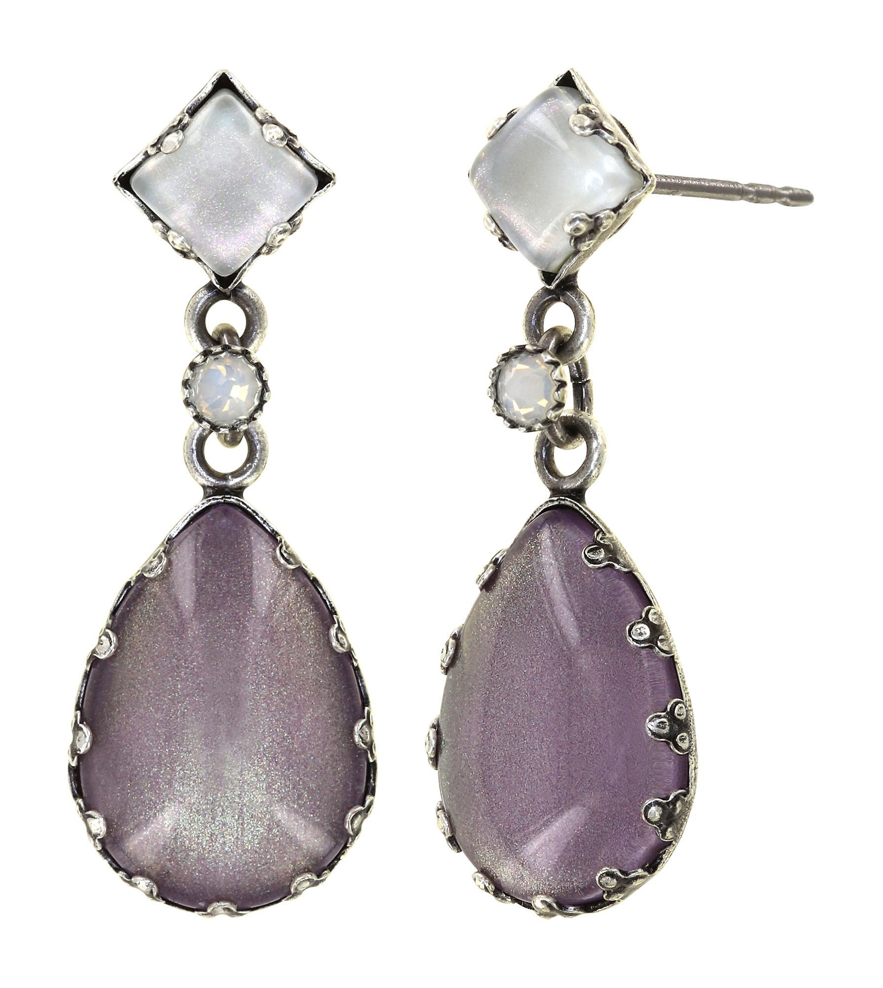 image pour Clou d'oreille pendant Jelly Star Lila  