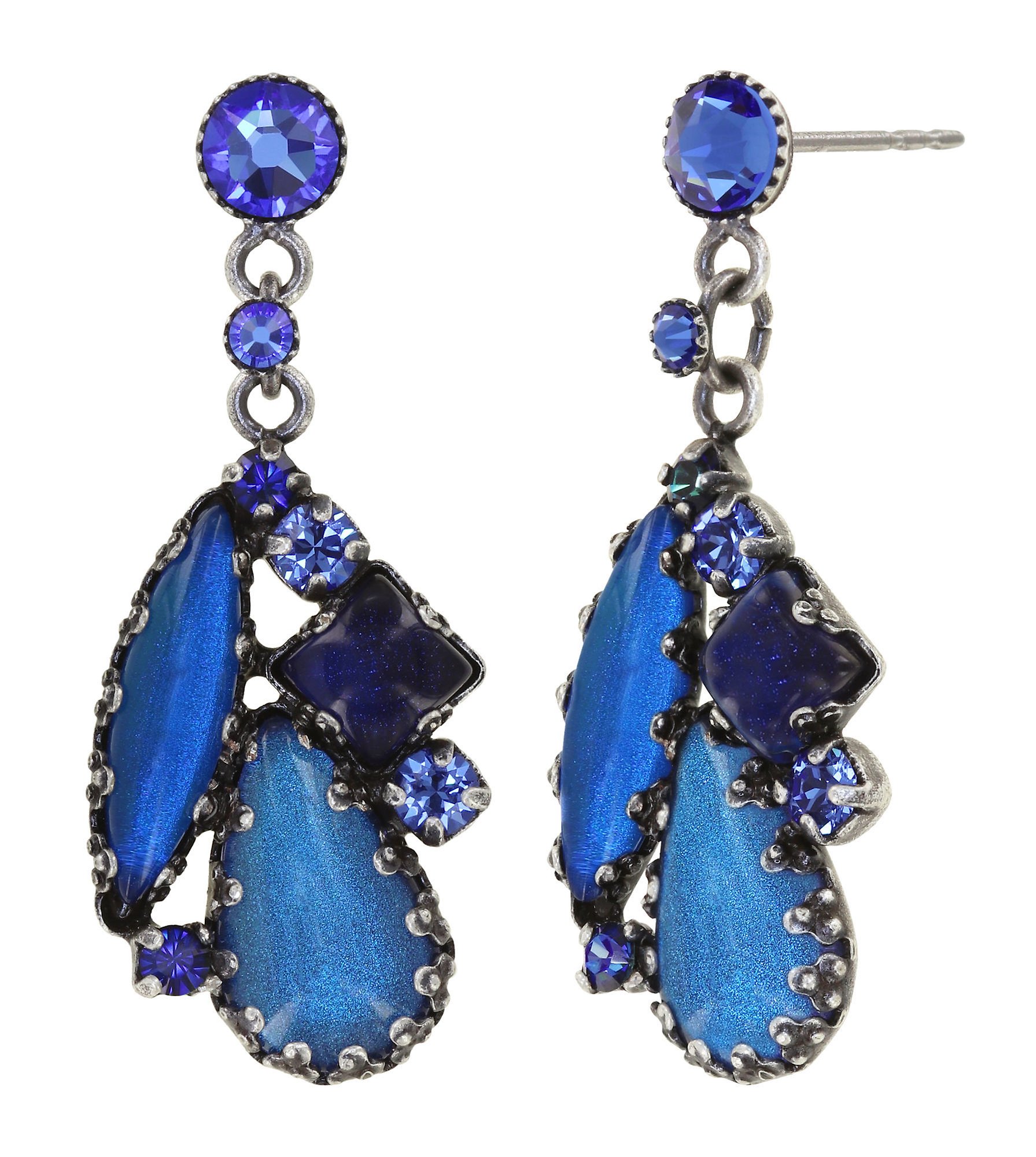 image for Earring Stud Dangling Jelly Star Blue  