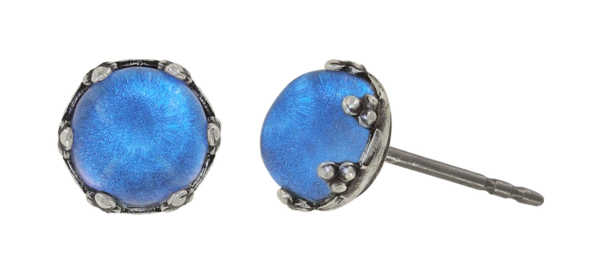 image pour Clou d'oreille Jelly Star Bleu  