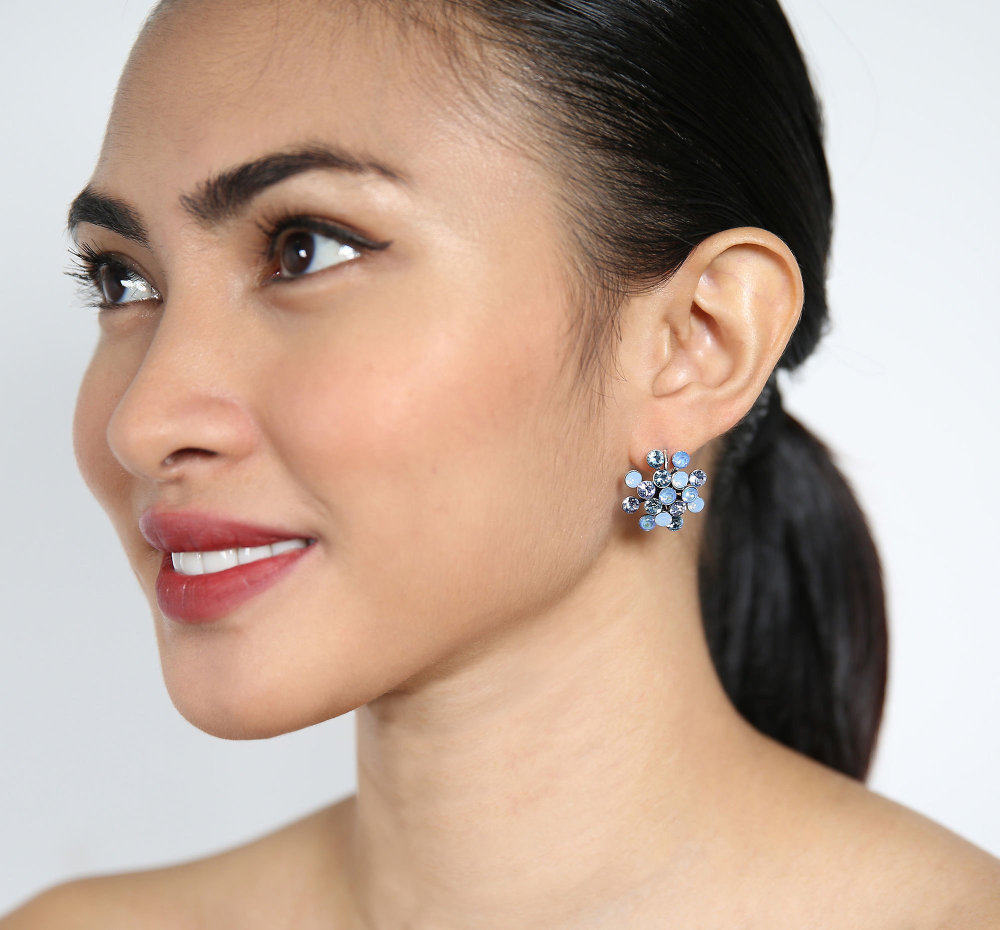 image for Earring eurowire Magic Fireball Celeste Blue Classic Size (21mm Ø)