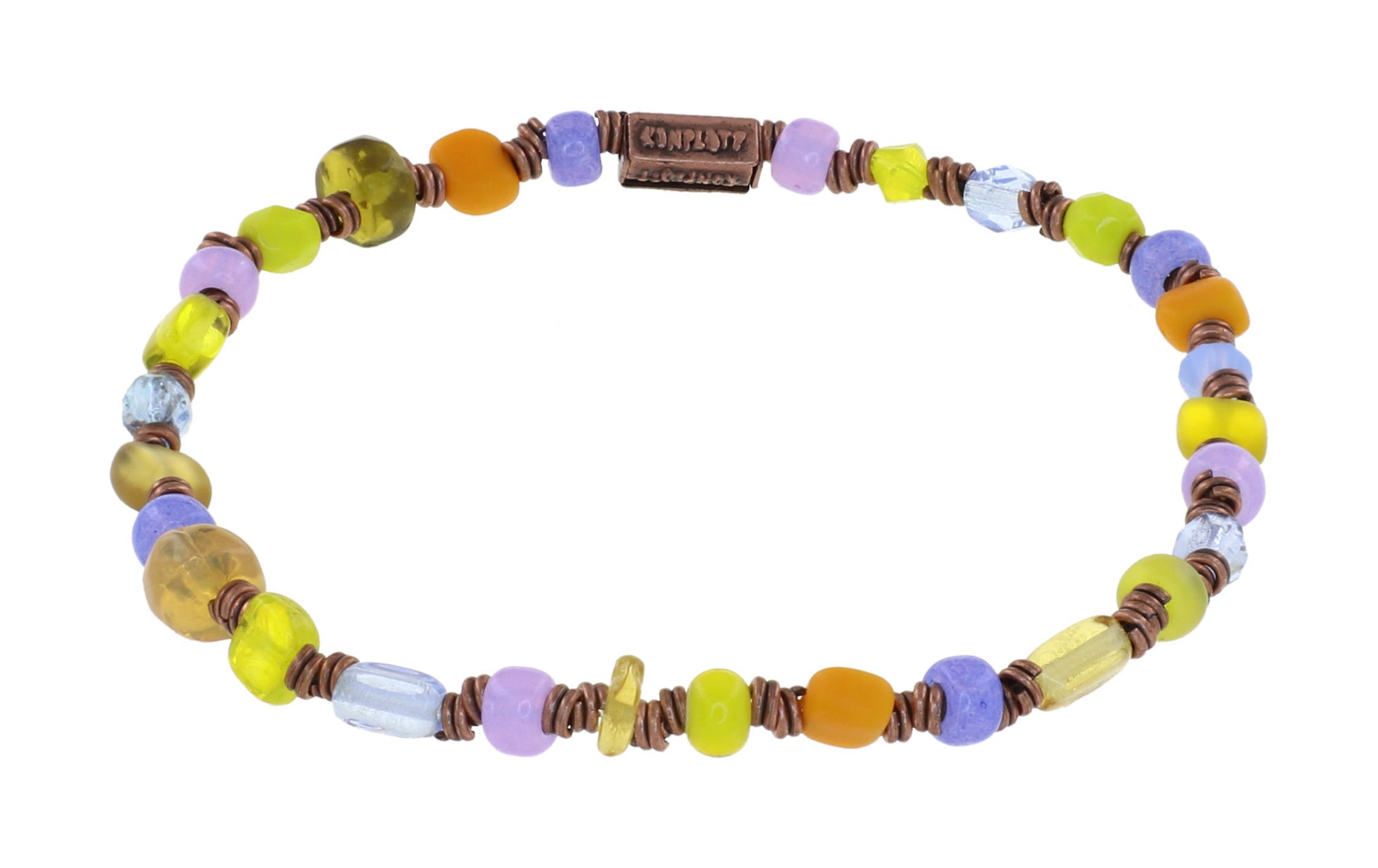 image pour Bracelet élastique Petit Glamour d´Afrique Sunset On the Blues yellow/lila 