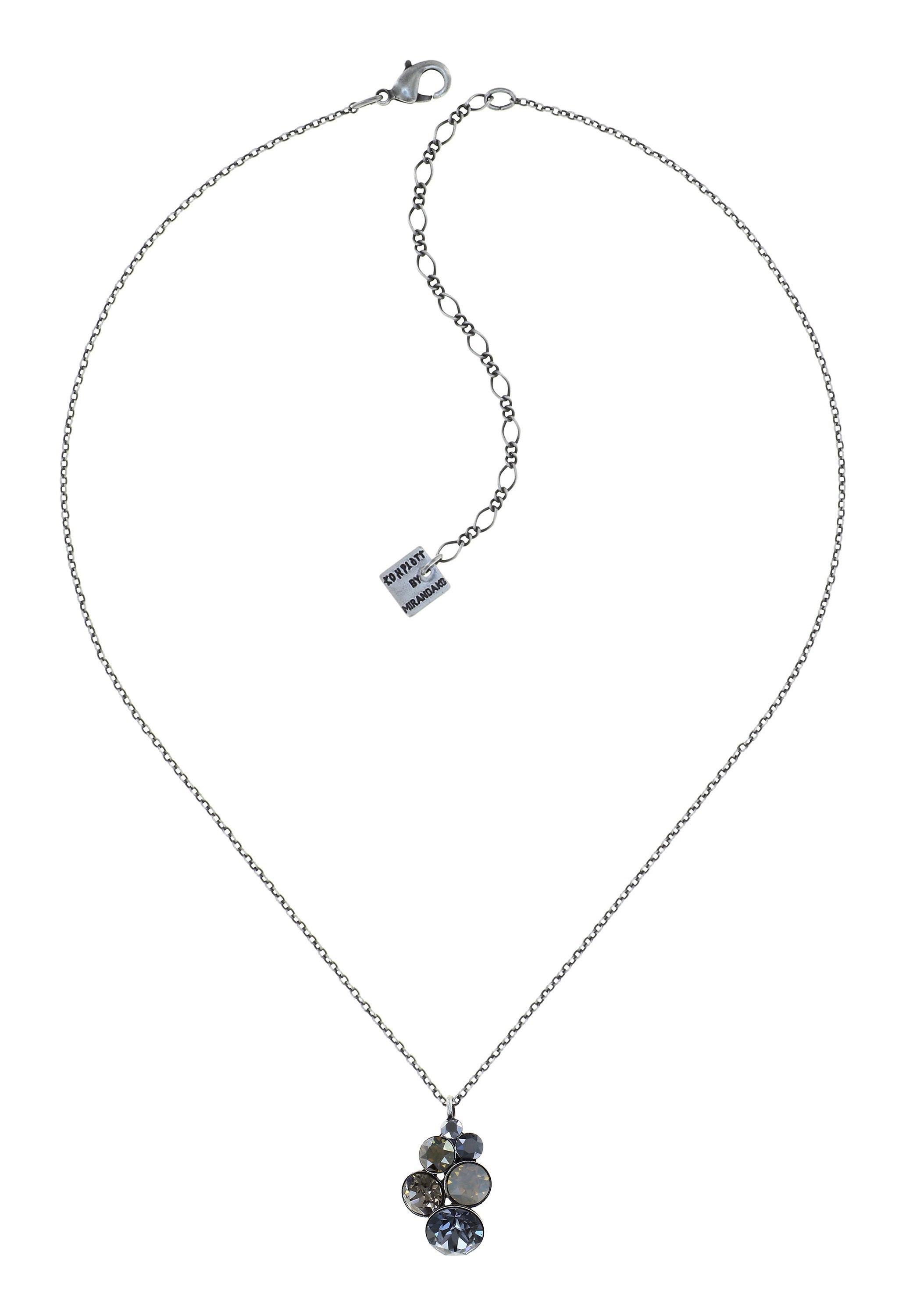 Bild für Halskette mit Anhänger Petit Glamour Silberkarbon Black 
