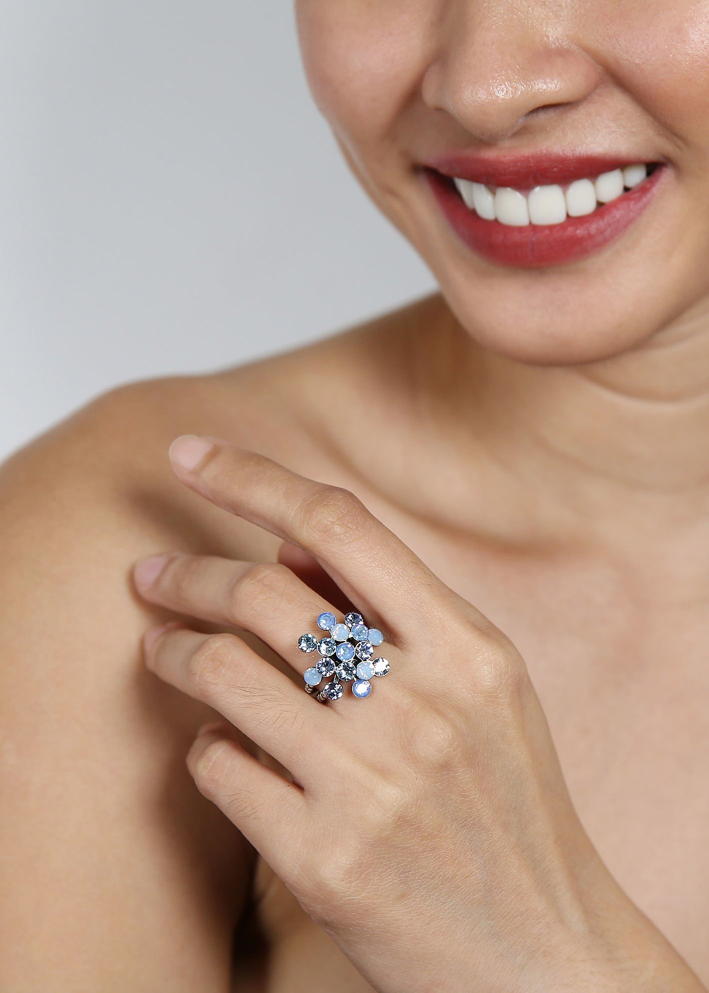 Bild für Ring Magic Fireball Himmelblau Blau Classic Size (21mm Ø)