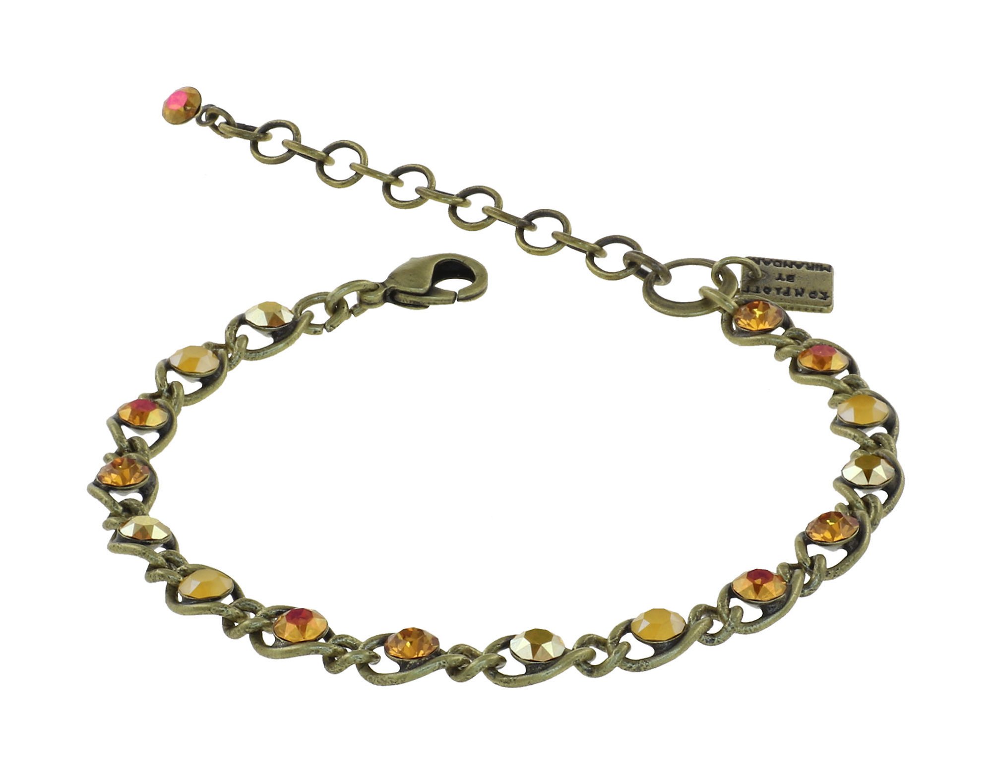 image pour Bracelet Magic Fireball Bouton D'or En Feu Yellow Classic Size (21mm Ø)