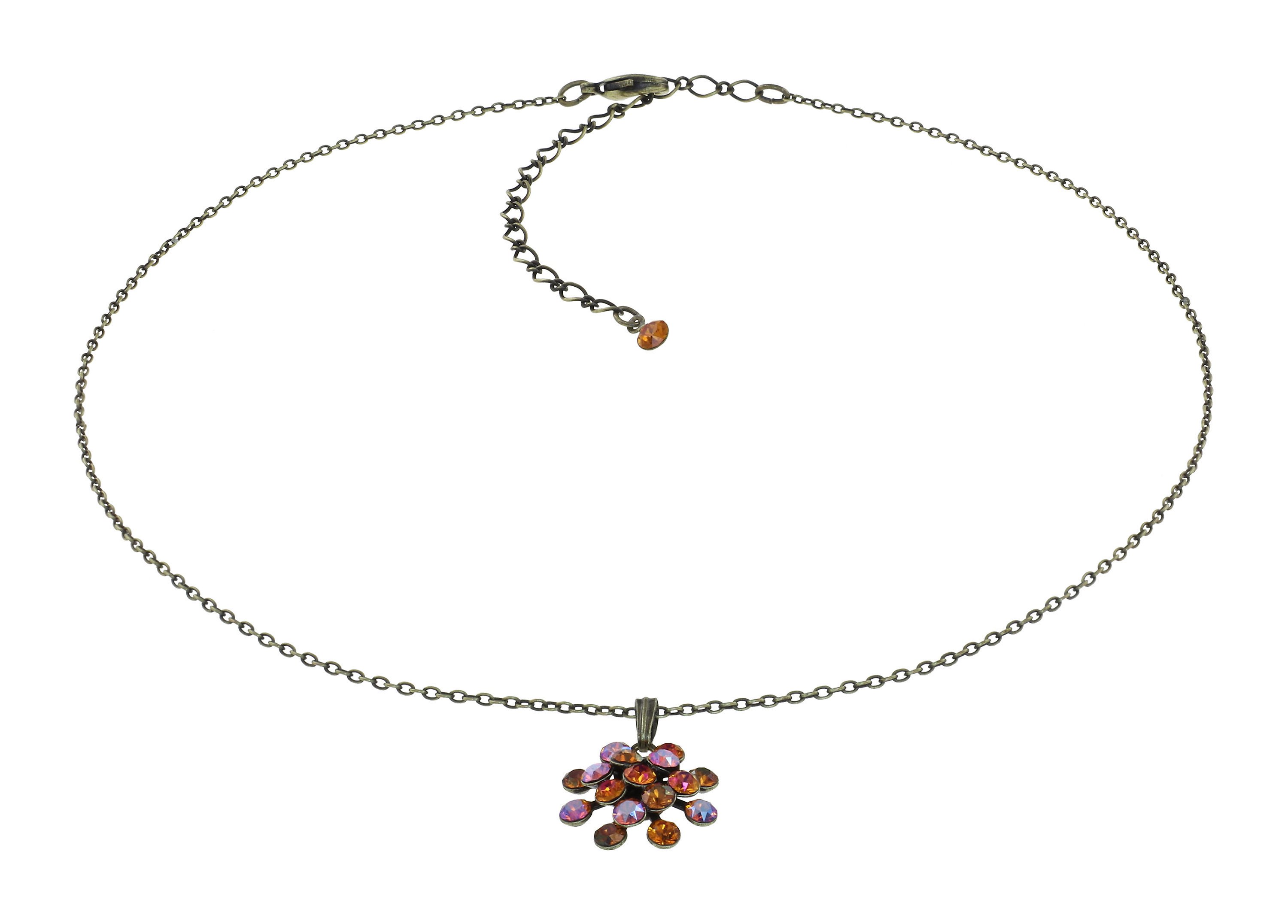 image for Necklace pendant Magic Fireball Tangerine orange mini