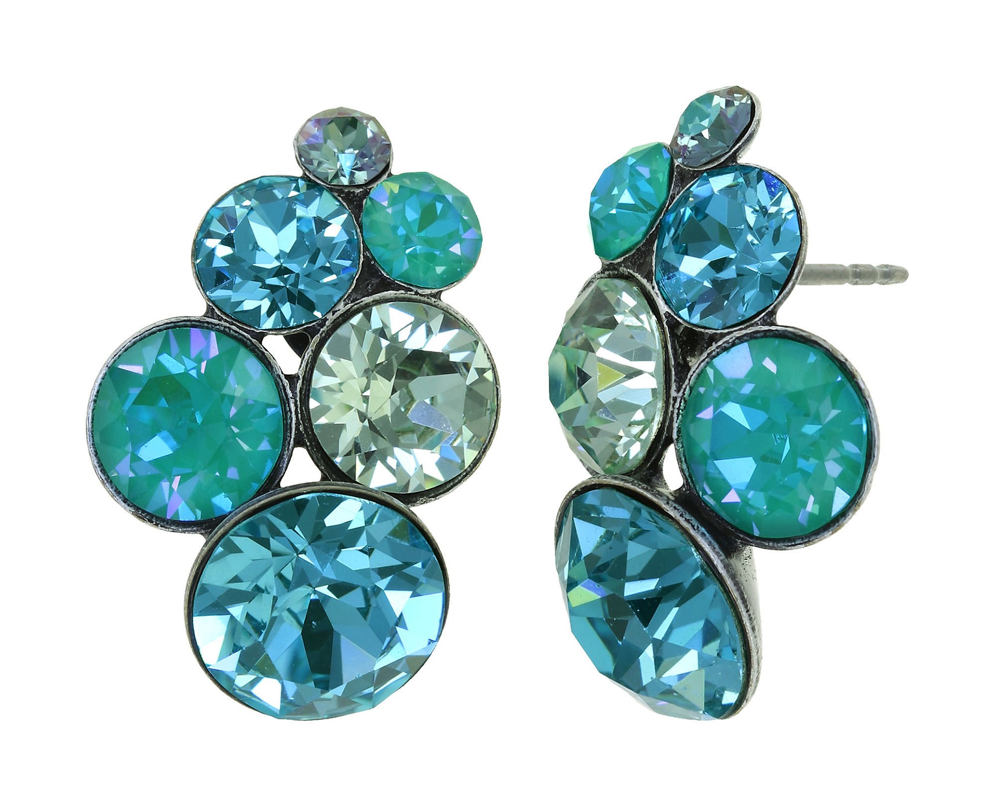 image pour Clou d'oreille Petit Glamour Menthe Fraîche blue/green 