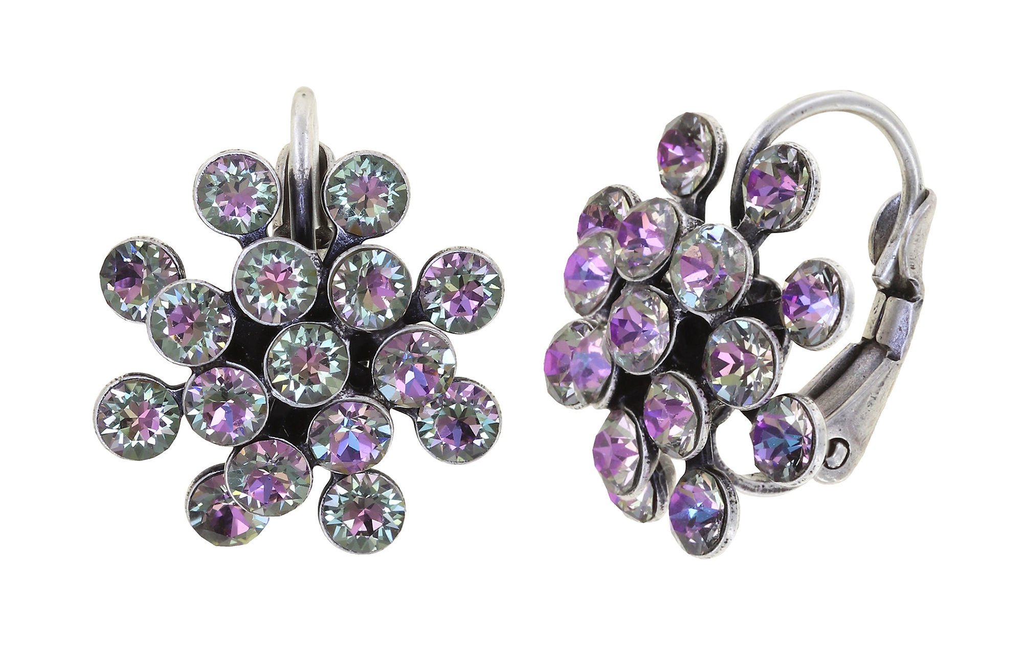 image pour Boucles d'oreilles Eurowire Magic Fireball Vitrail Lumière white/light rose mini