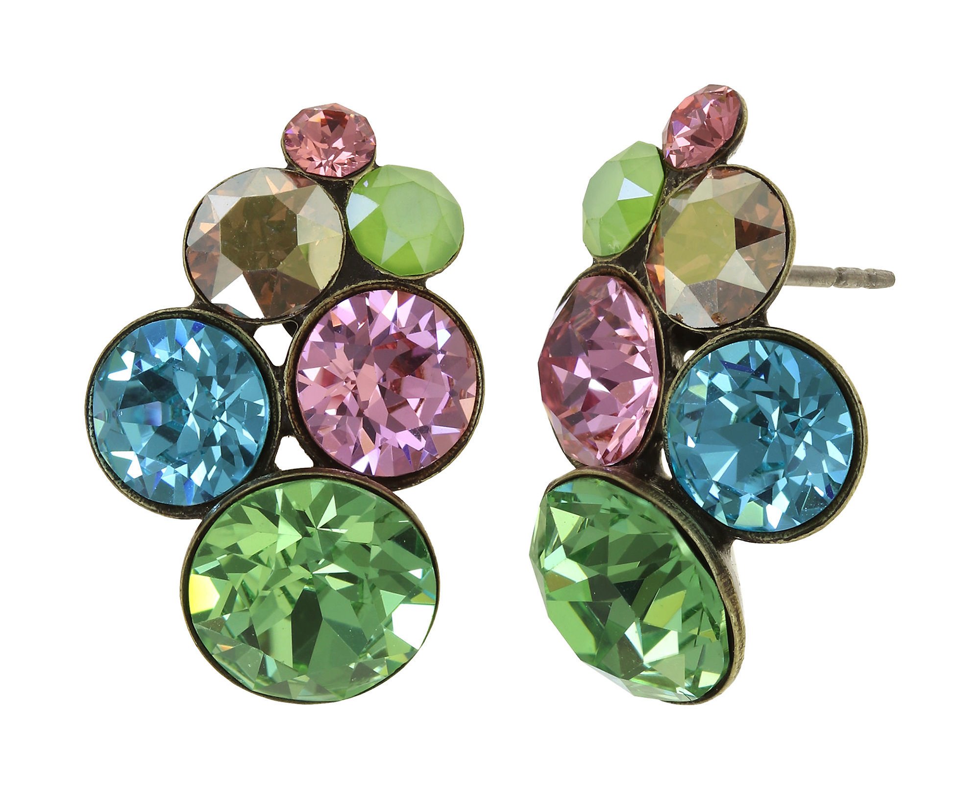 image for Earring Stud Petit Glamour Alicia's Rococo multi 