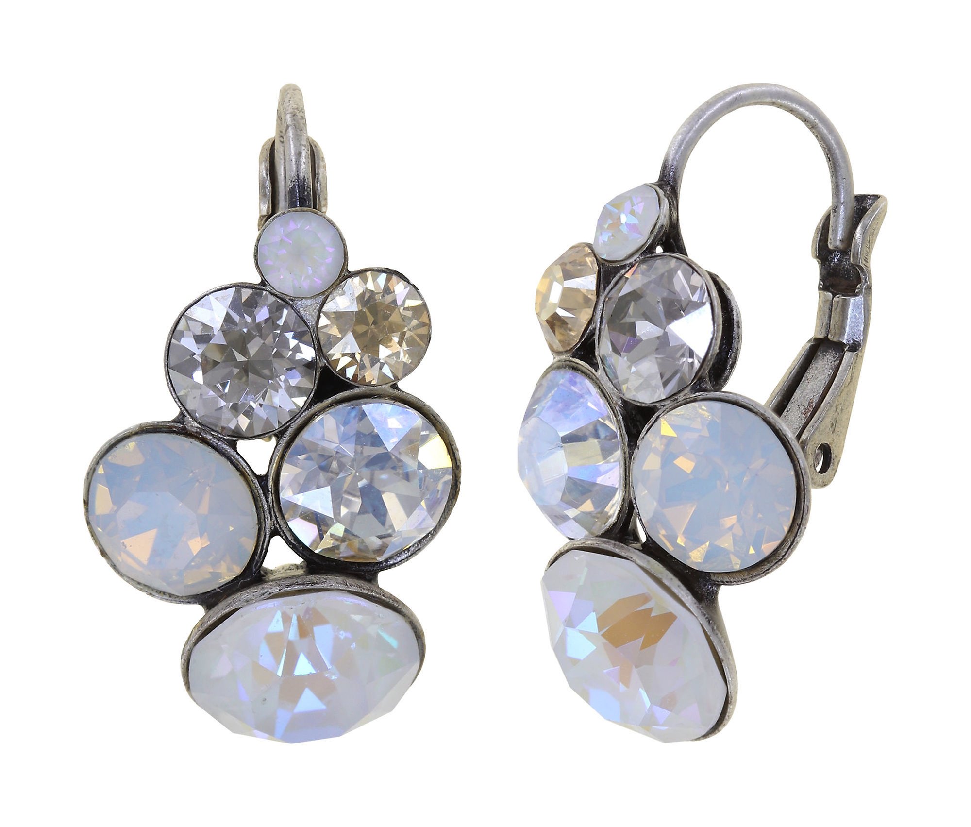 image for Earring Eurowire Petit Glamour Vanilla Sorbet white/grey 