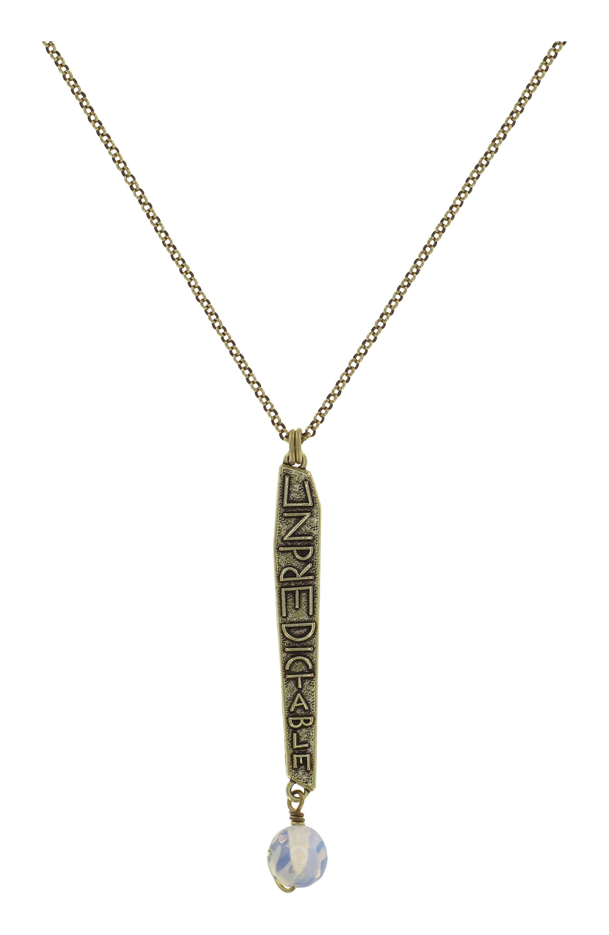 image for Necklace Pendant (Long) Speechless Angel White white 