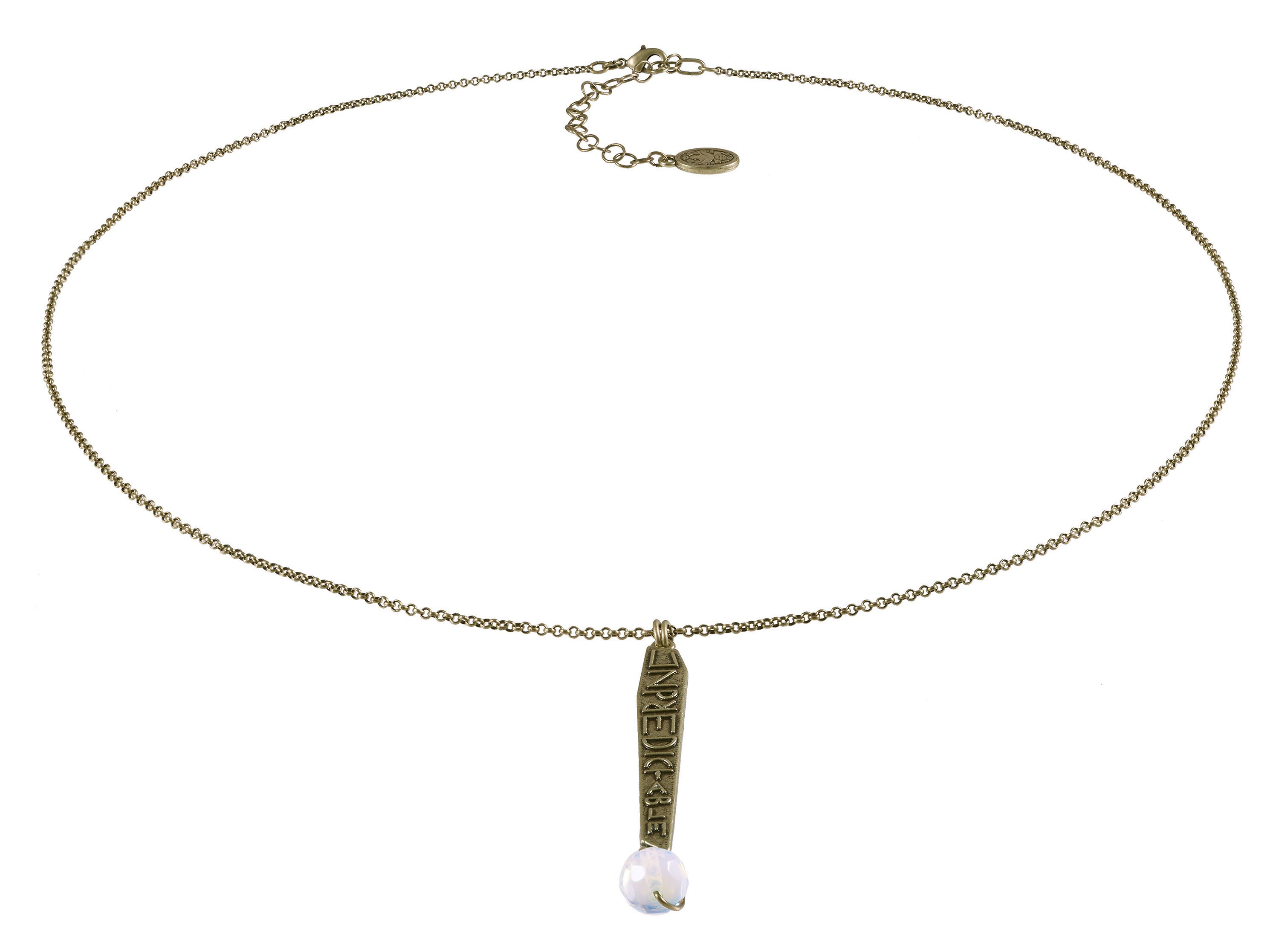 image pour Collier pendant (long) Speechless Blanc Ange white 