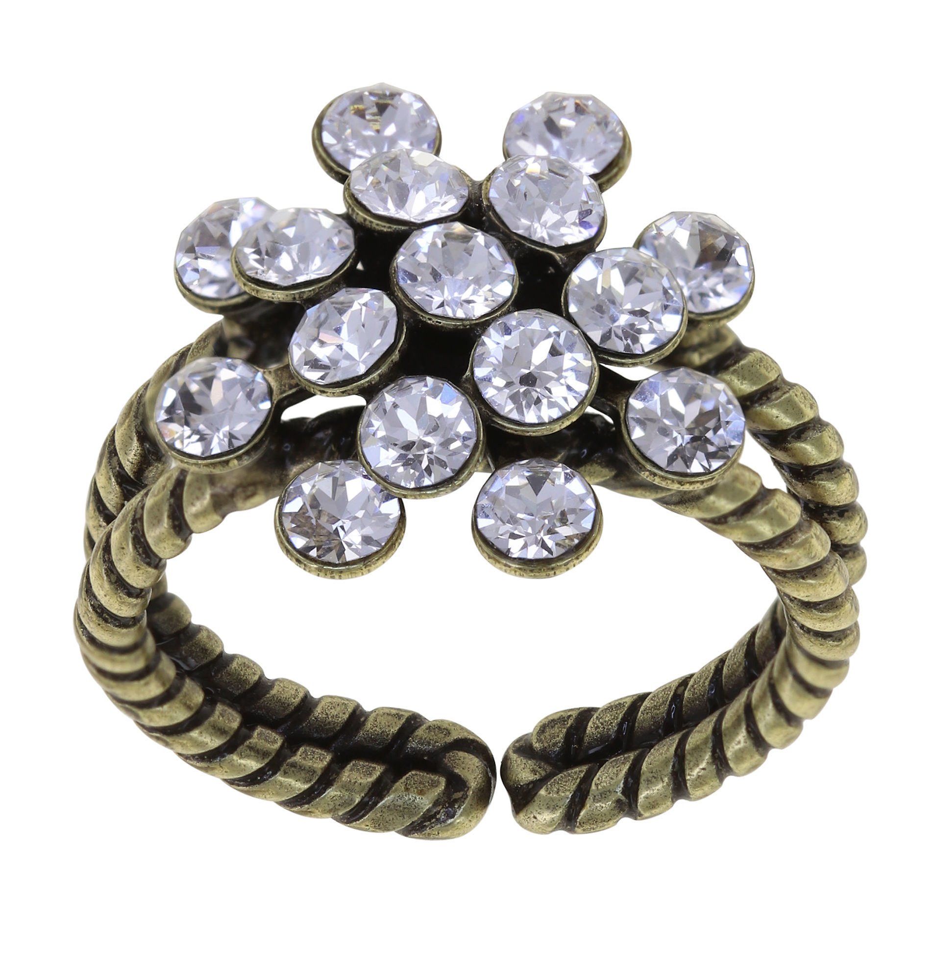 image pour Anneau Magic Fireball Cristal Clair white mini