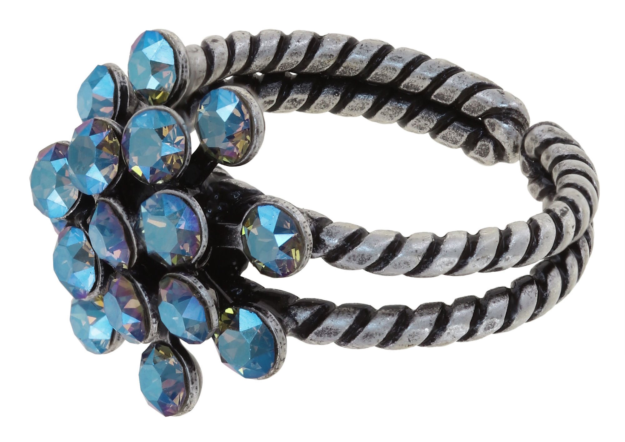 image pour Anneau Magic Fireball Gris Brillant Blue mini