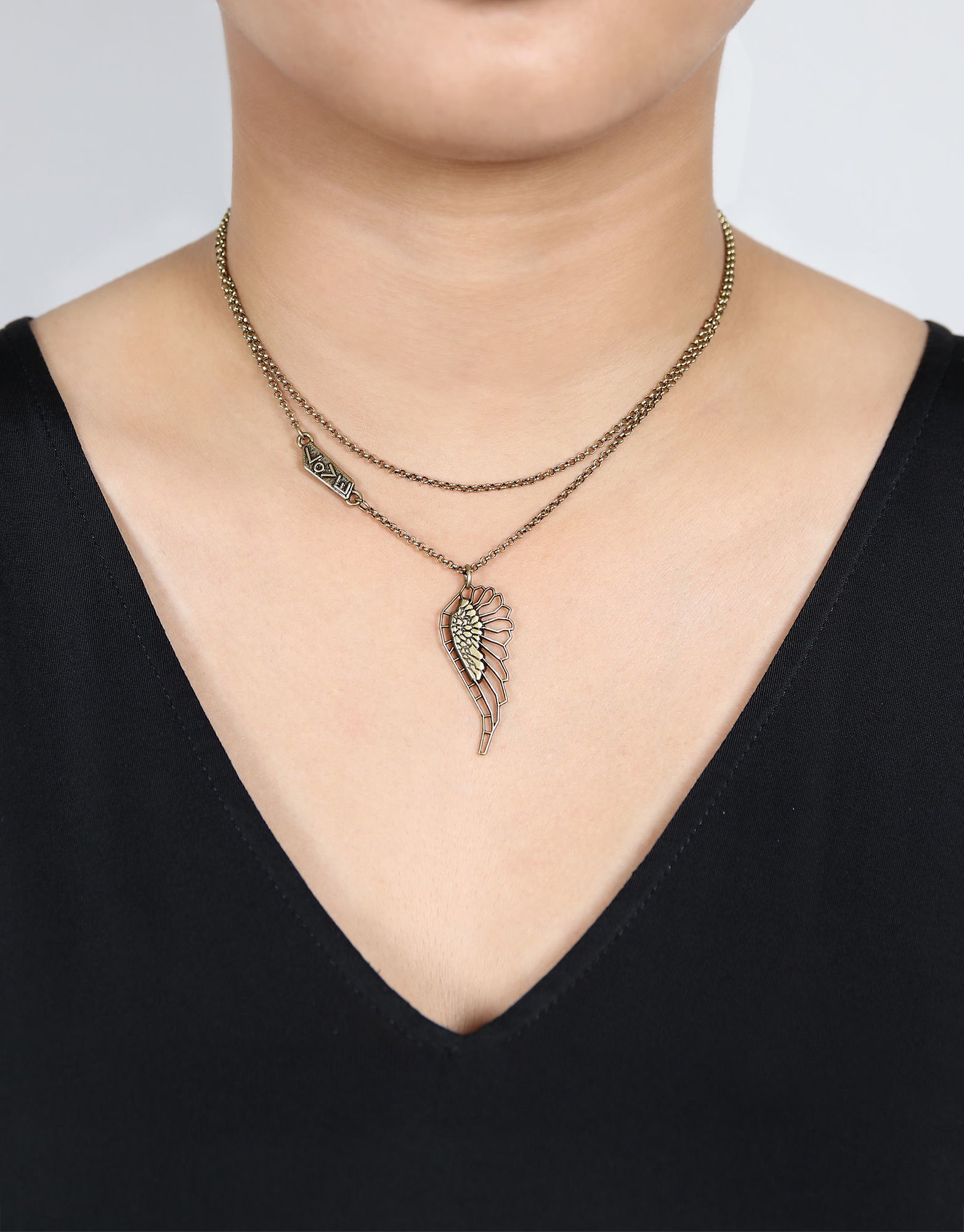 image for Necklace Speechless Angel White white 