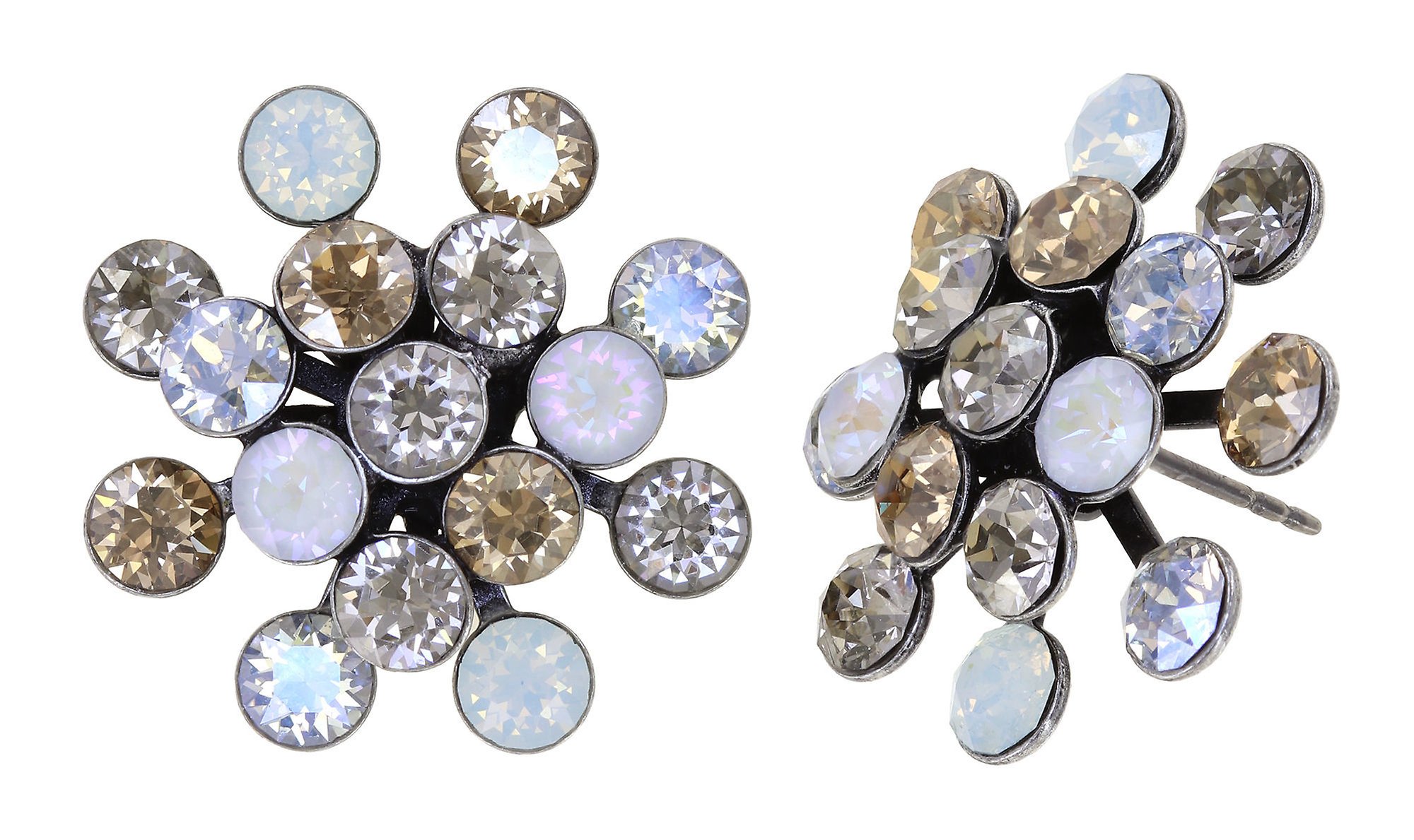 Bild für Ohrstecker Magic Fireball Vanille Sorbet Weiß / grau Classic Size (21mm Ø)