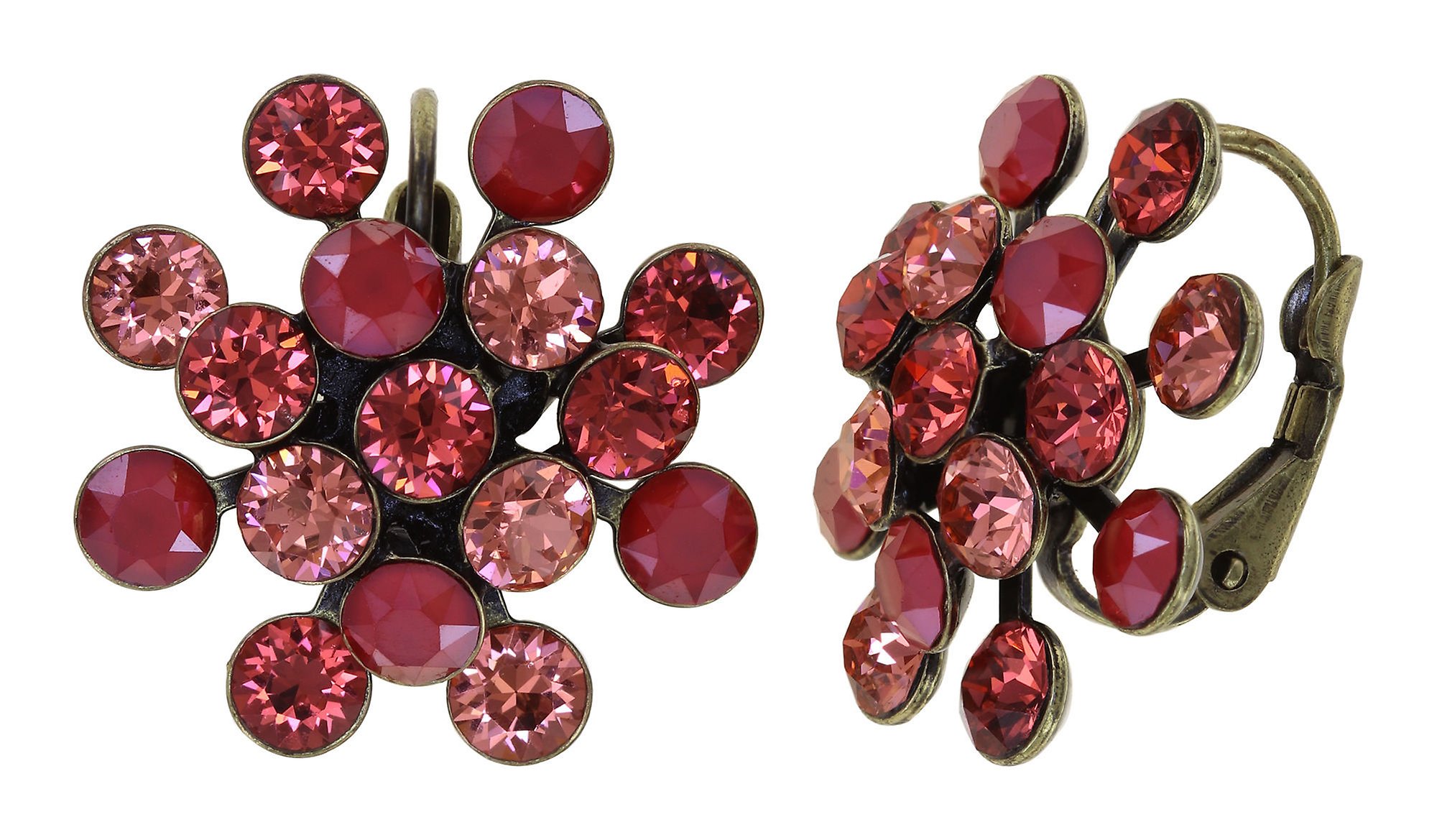 Bild für Ohrringe mit Brisur Magic Fireball Erdbeer Sorbet Koralle Classic Size (21mm Ø)