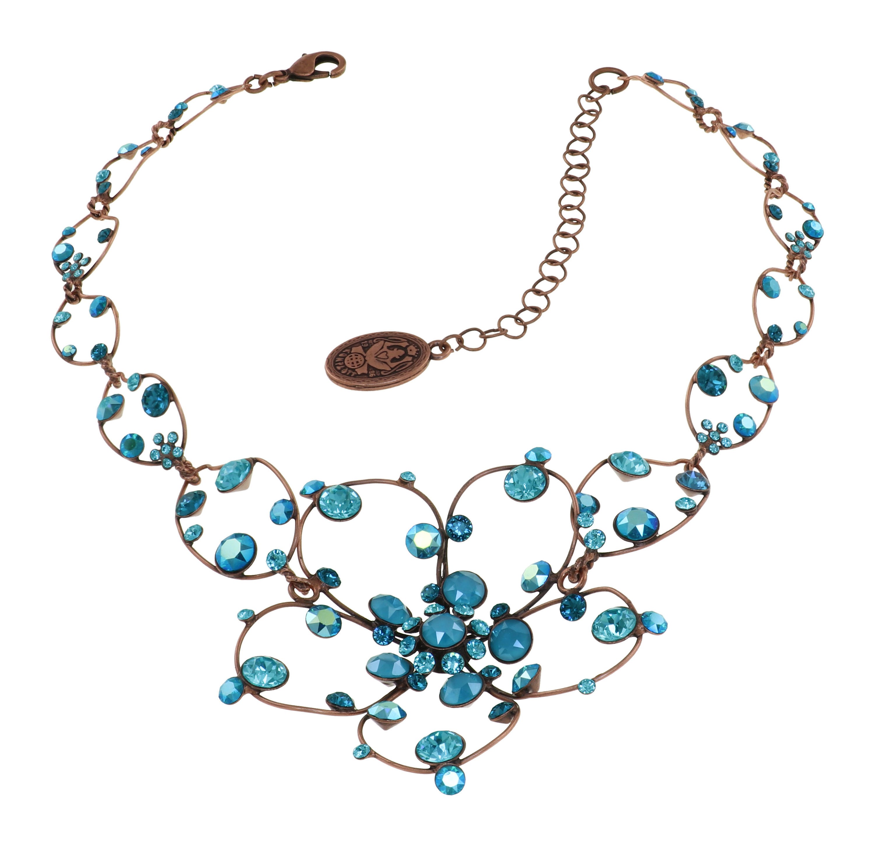 image pour Collier Lovely Lucy Lagoon Turquoise Blue size XL