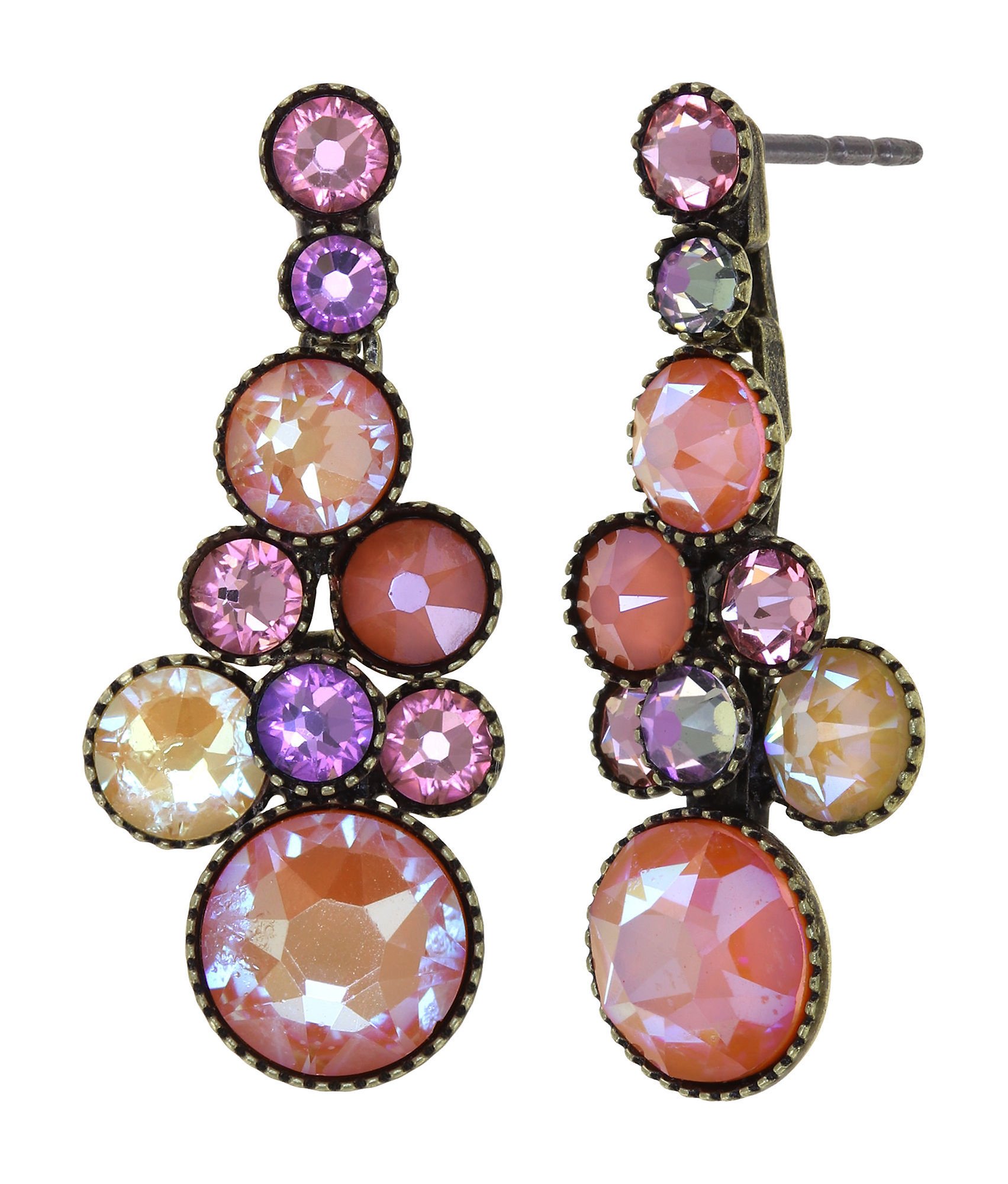 image pour Clou d'oreille pendant Water Cascade Confisé orange 