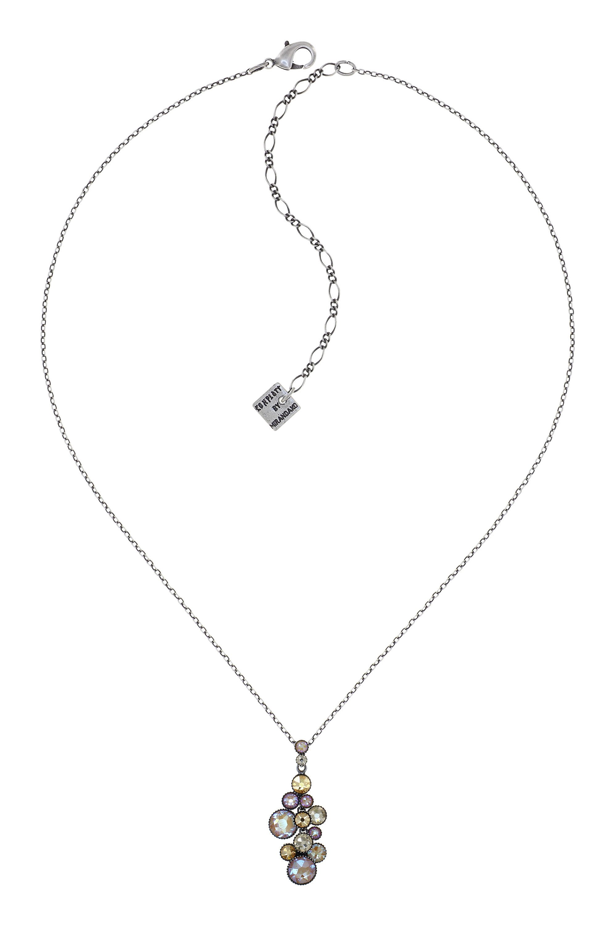 image pour Collier pendant Water Cascade Gelée Royale Beige 