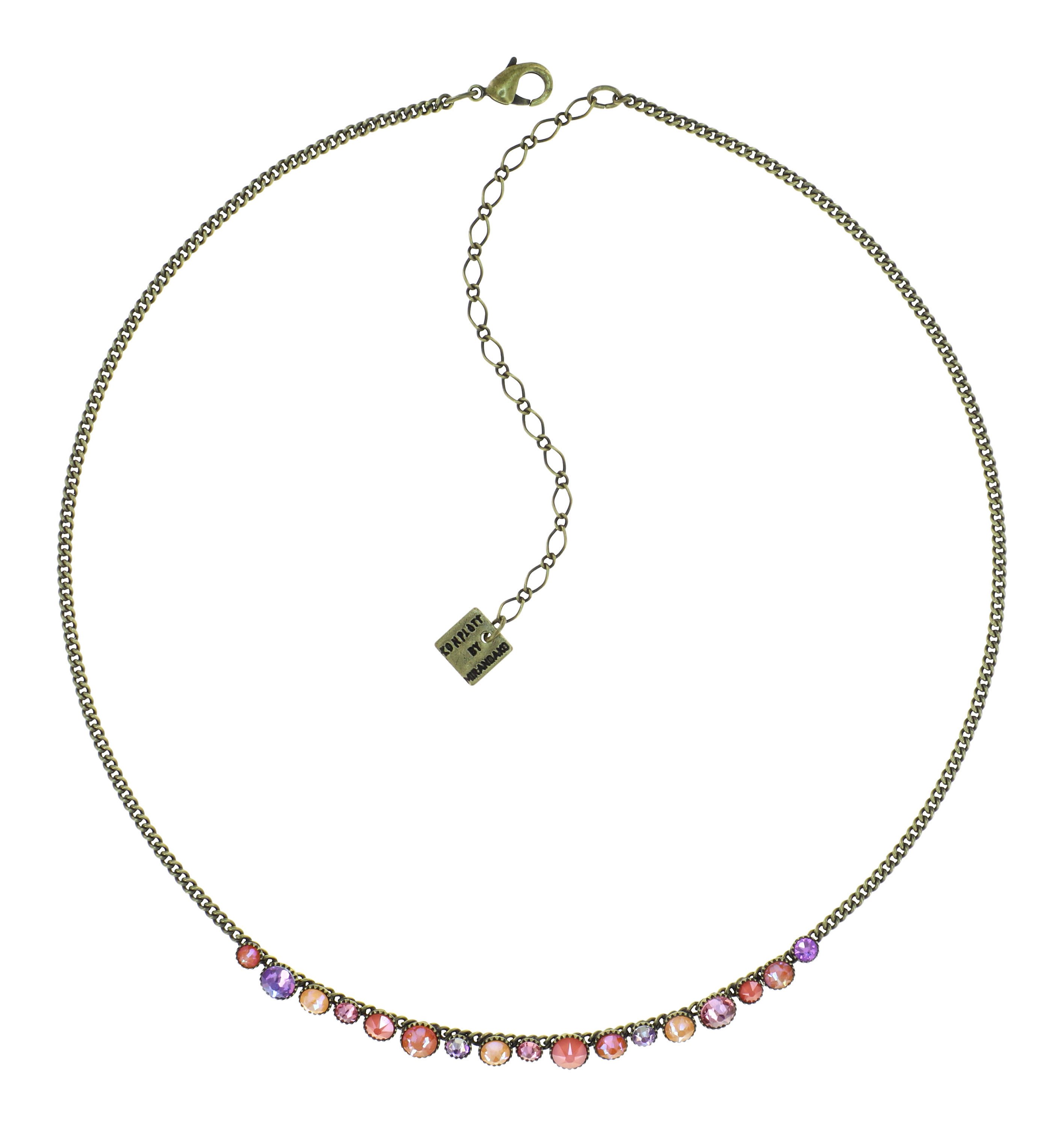 image for Necklace Water Cascade Candied orange 