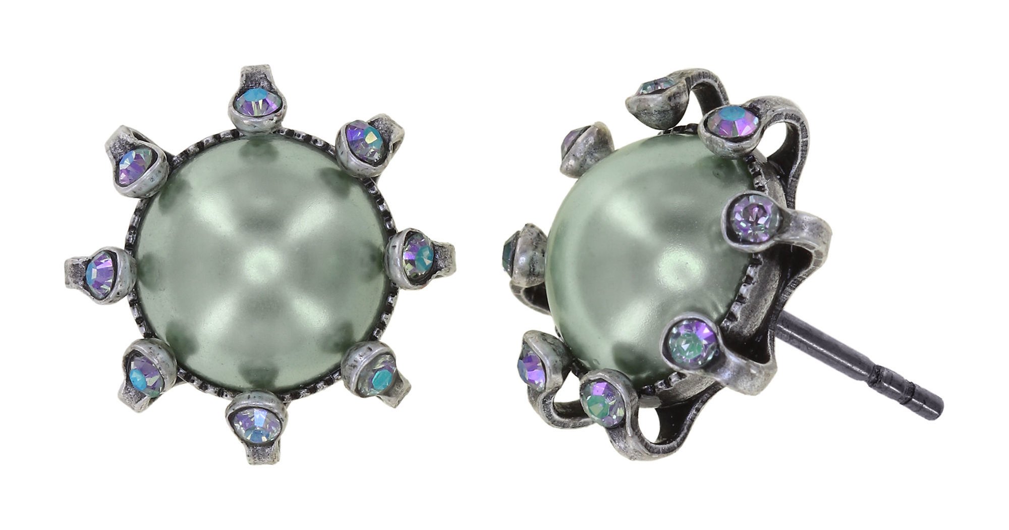 image for Earring Stud Where the Lilac Bloom Cool Mint blue/green 
