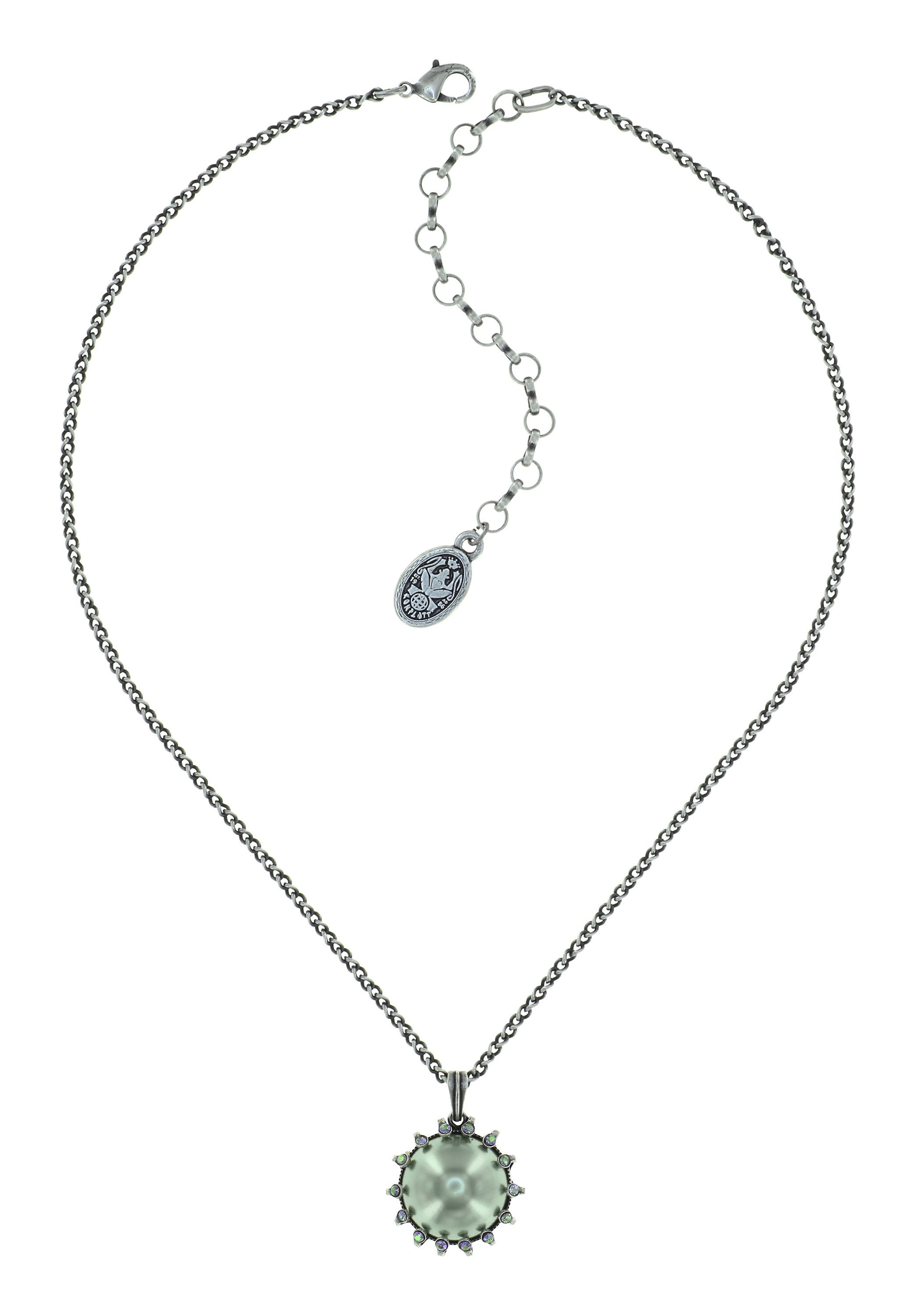 image for Necklace Pendant Where the Lilac Bloom Cool Mint blue/green 