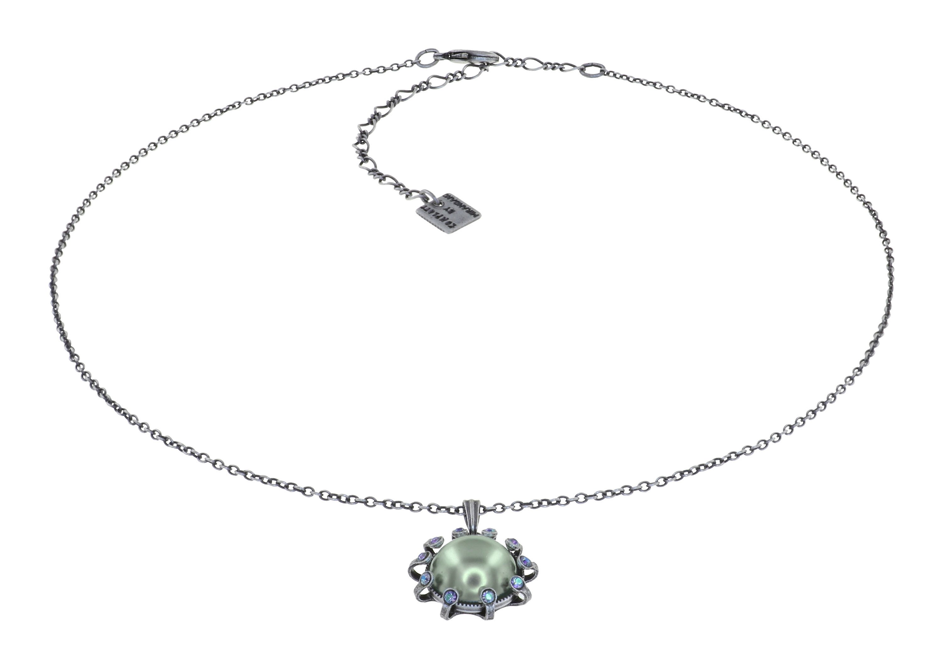 image for Necklace Pendant Where the Lilac Bloom Cool Mint blue/green 