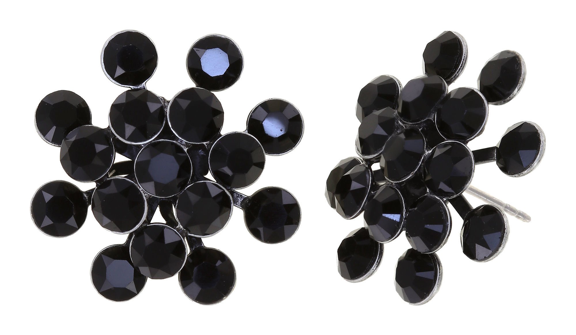 image pour Clou d'oreille Magic Fireball Noir jet Classic Size (21mm Ø)