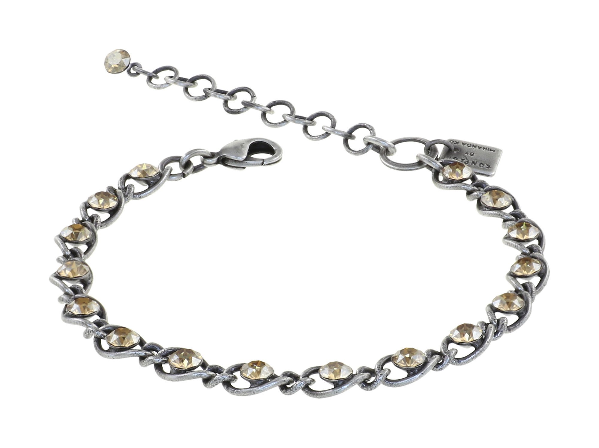 image for Bracelet Magic Fireball Beige crystal golden shadow Classic Size (21mm Ø)