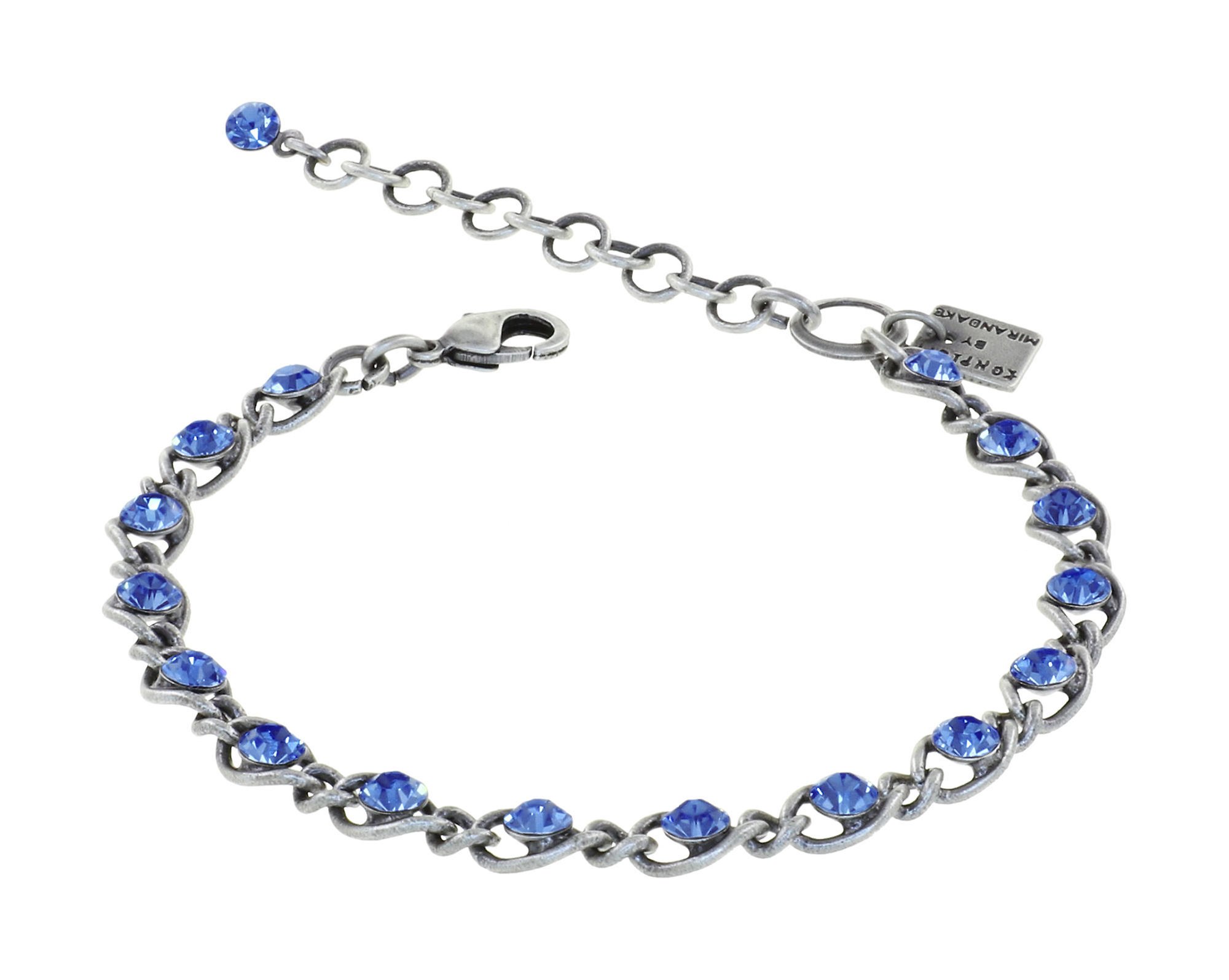 Bild für Armband Magic Fireball Blau Saphir Classic Size (21mm Ø)