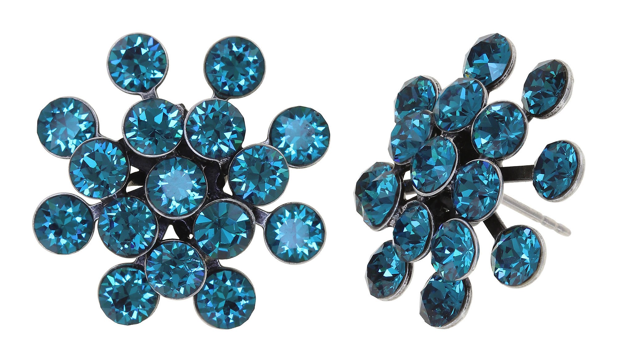 image pour Clou d'oreille Magic Fireball Turquoise indicolite Classic Size (21mm Ø)