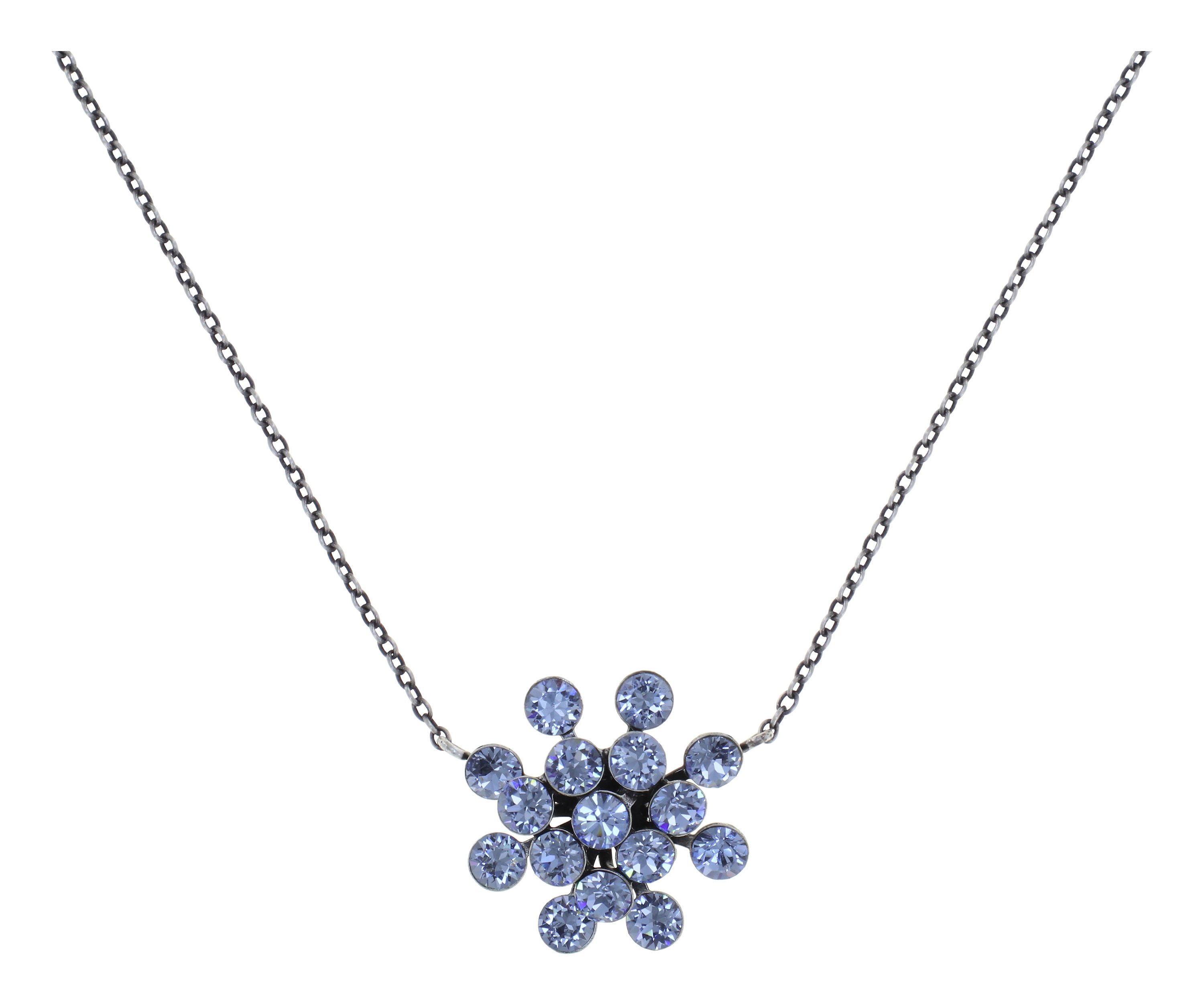 image for Necklace Pendant Magic Fireball Light Blue light sapphire Classic Size (21mm Ø)