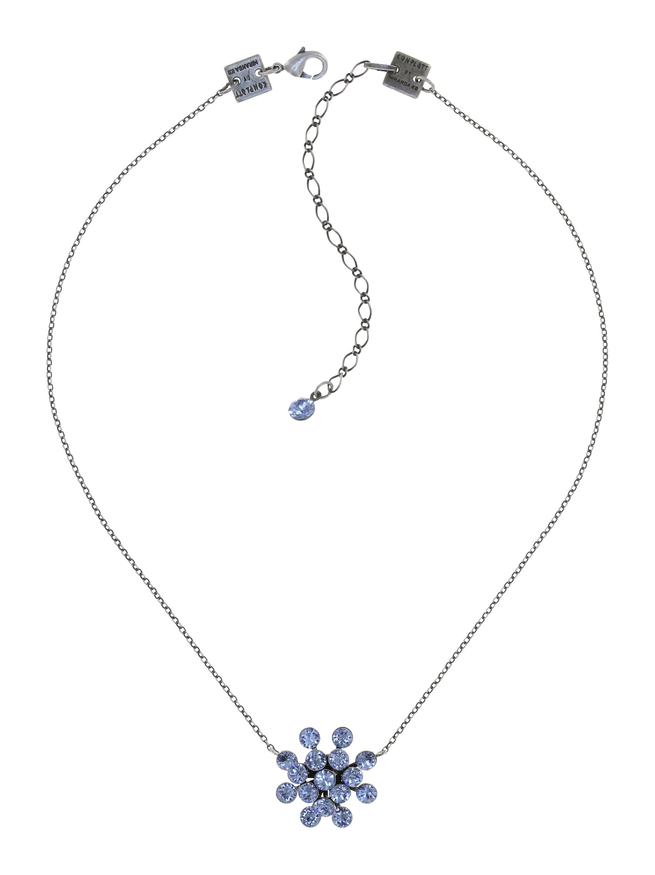 image for Necklace Pendant Magic Fireball Light Blue light sapphire Classic Size (21mm Ø)