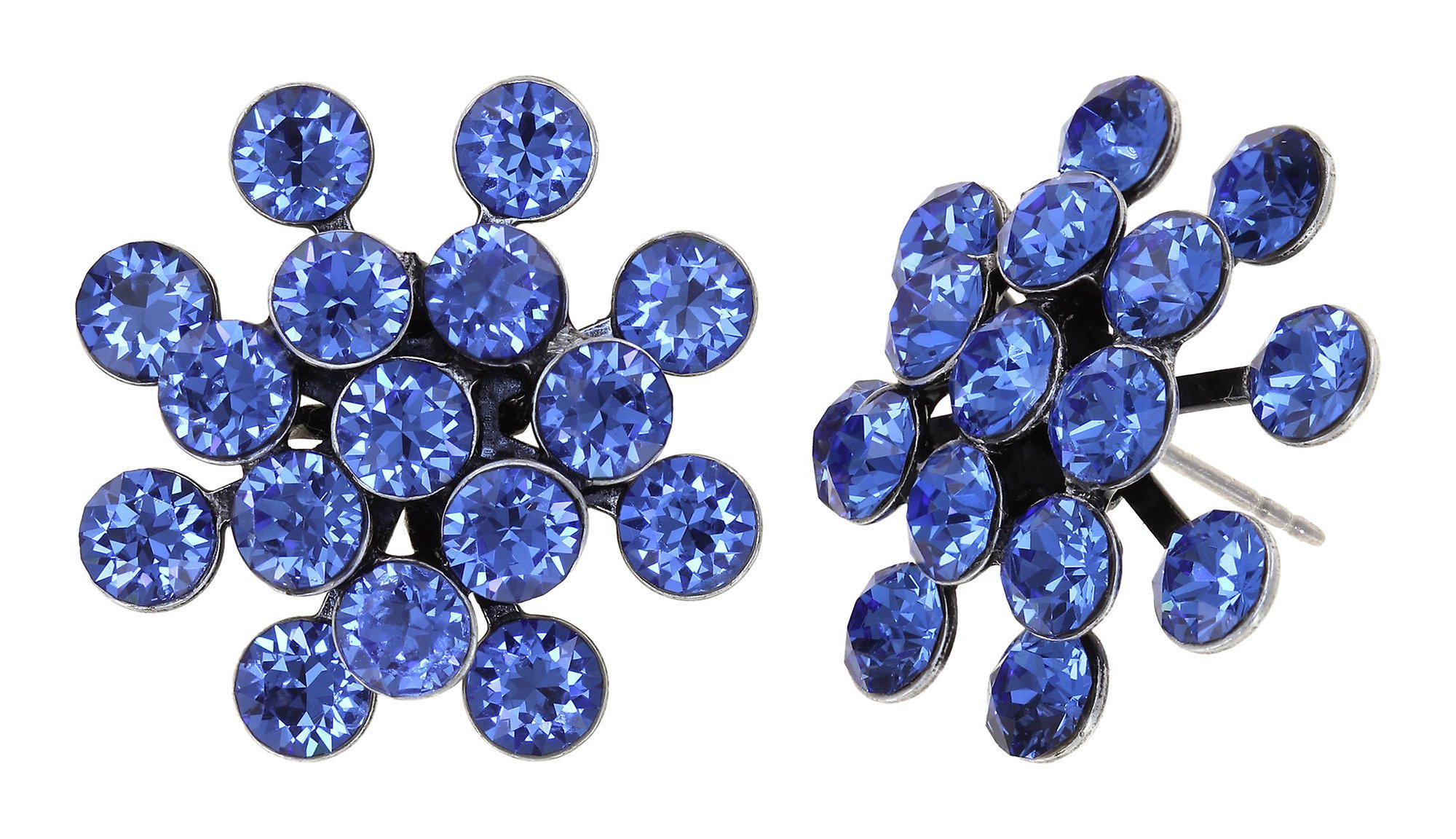 Bild für Ohrstecker Magic Fireball Blau Saphir Classic Size (21mm Ø)