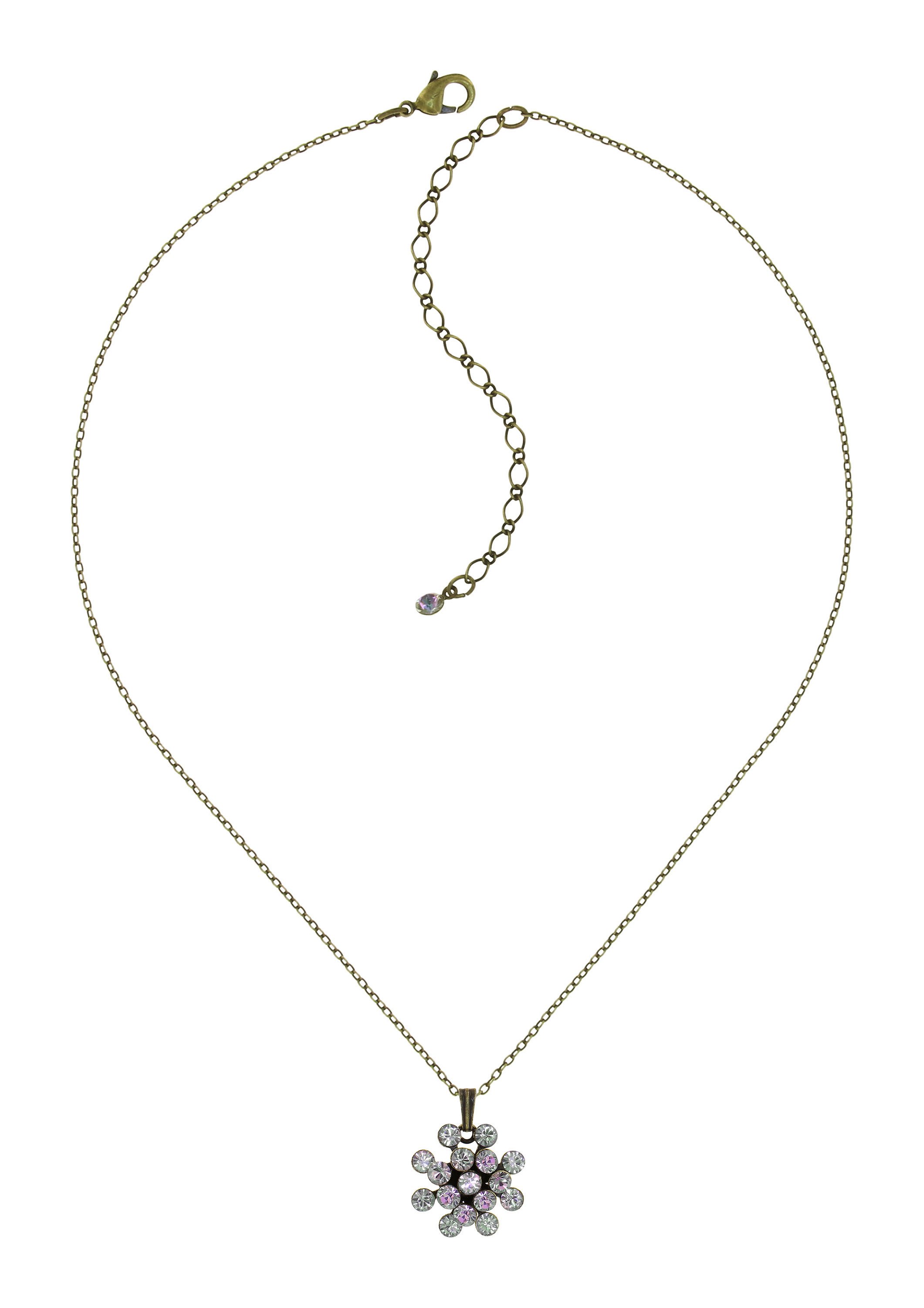 image pour Collier pendant Magic Fireball Blanc / Rose Clair crystal vitrail light mini