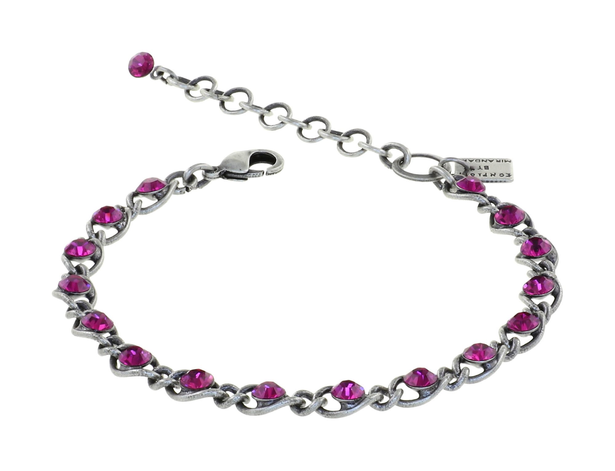 image for Bracelet Magic Fireball Dark Rose fuchsia Classic Size (21mm Ø)