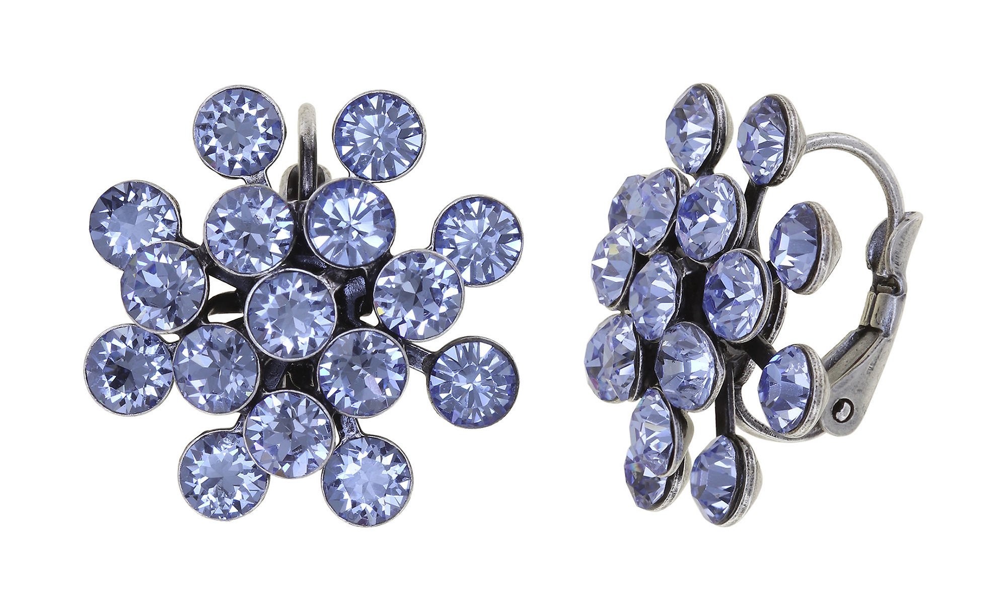 image pour Boucles d'oreilles Eurowire Magic Fireball Bleu Clair light sapphire Classic Size (21mm Ø)