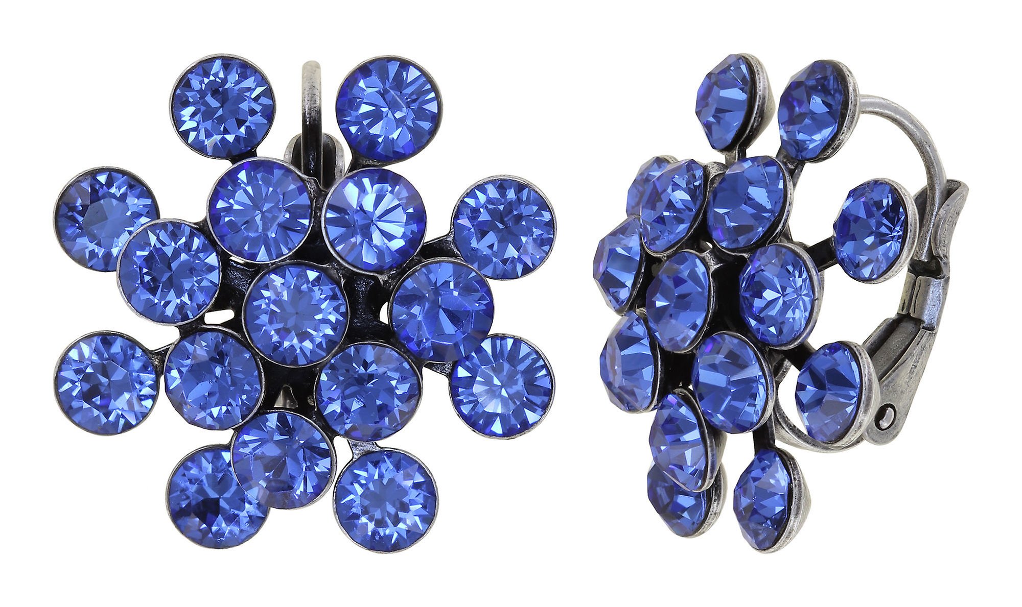image for Earring eurowire Magic Fireball Blue sapphire Classic Size (21mm Ø)