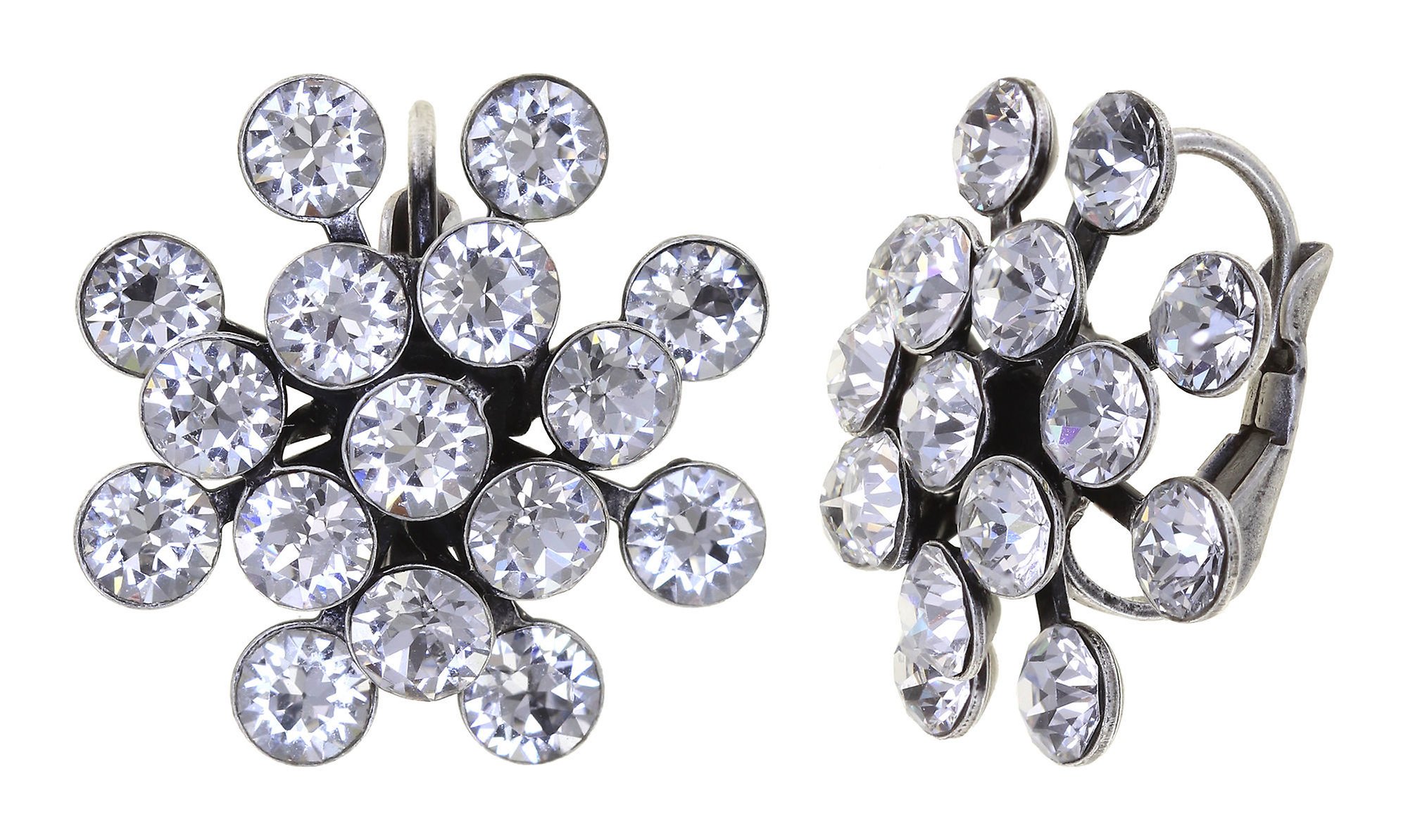 Bild für Ohrringe mit Brisur Magic Fireball weiß Kristall Classic Size (21mm Ø)