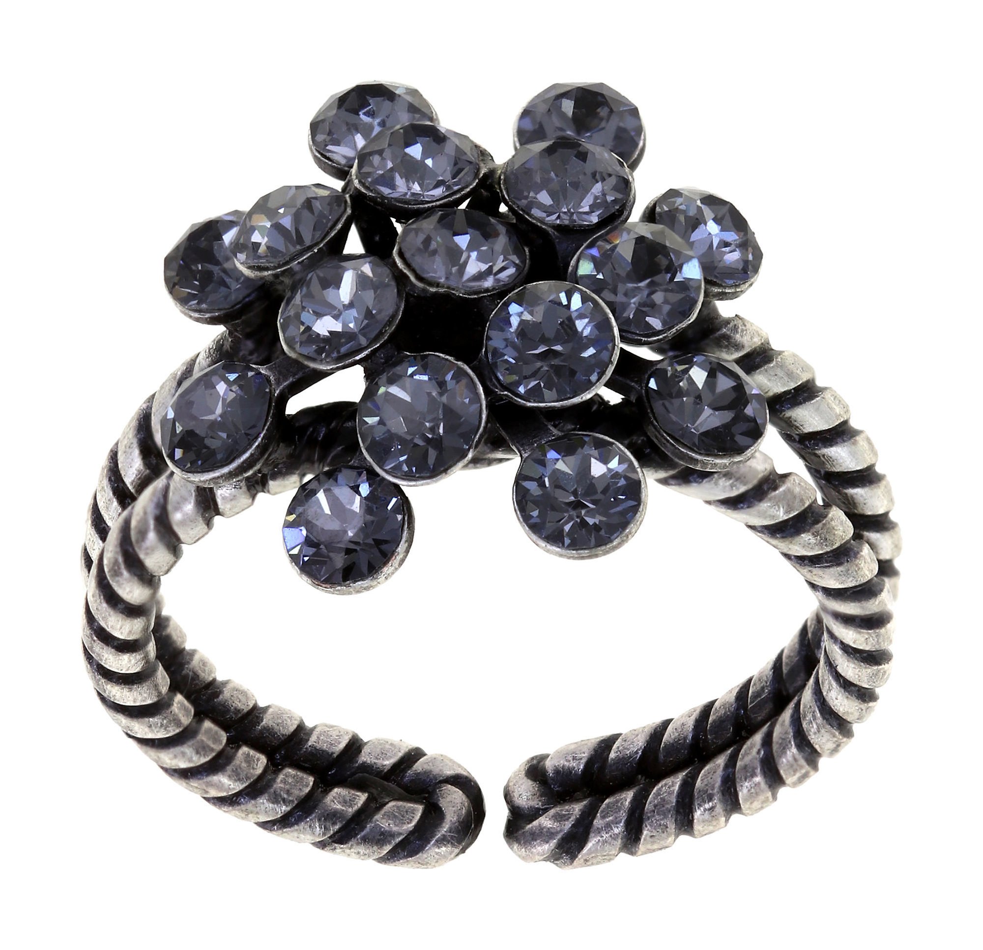 Bild für Ring Magic Fireball Grau crystal night fall mini