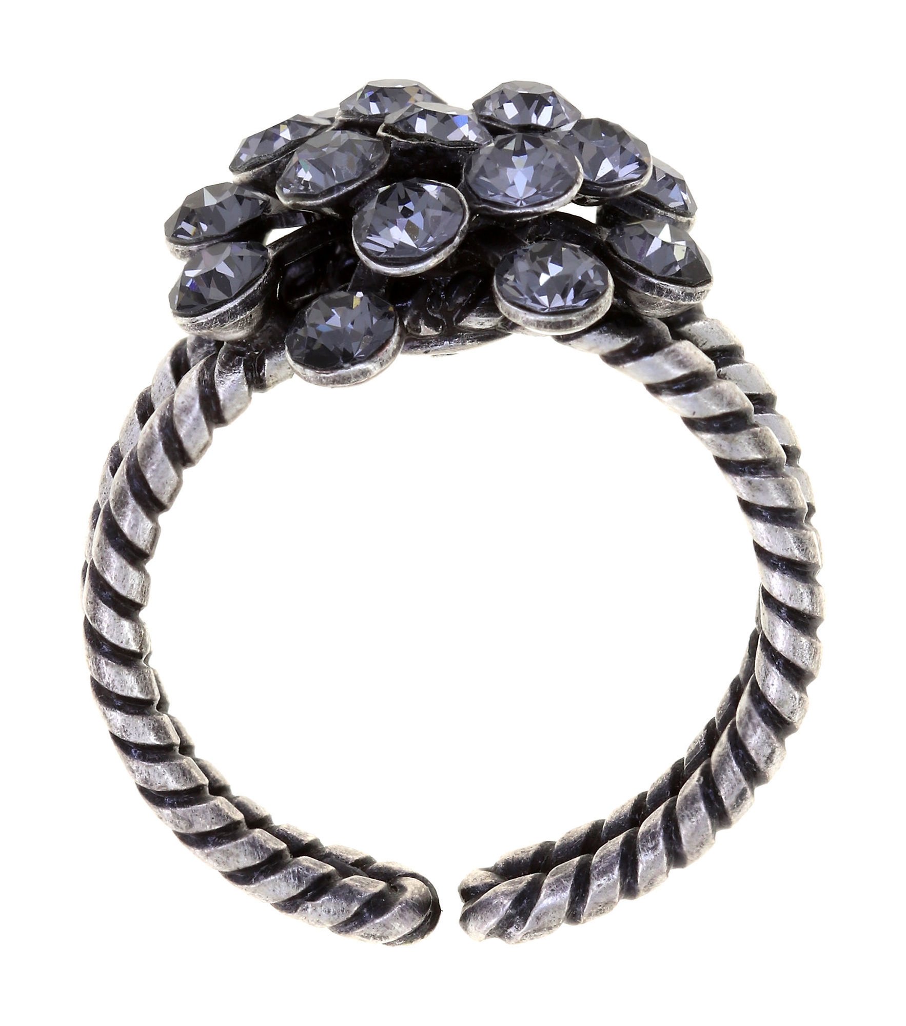 image pour Anneau Magic Fireball Gris crystal night fall mini