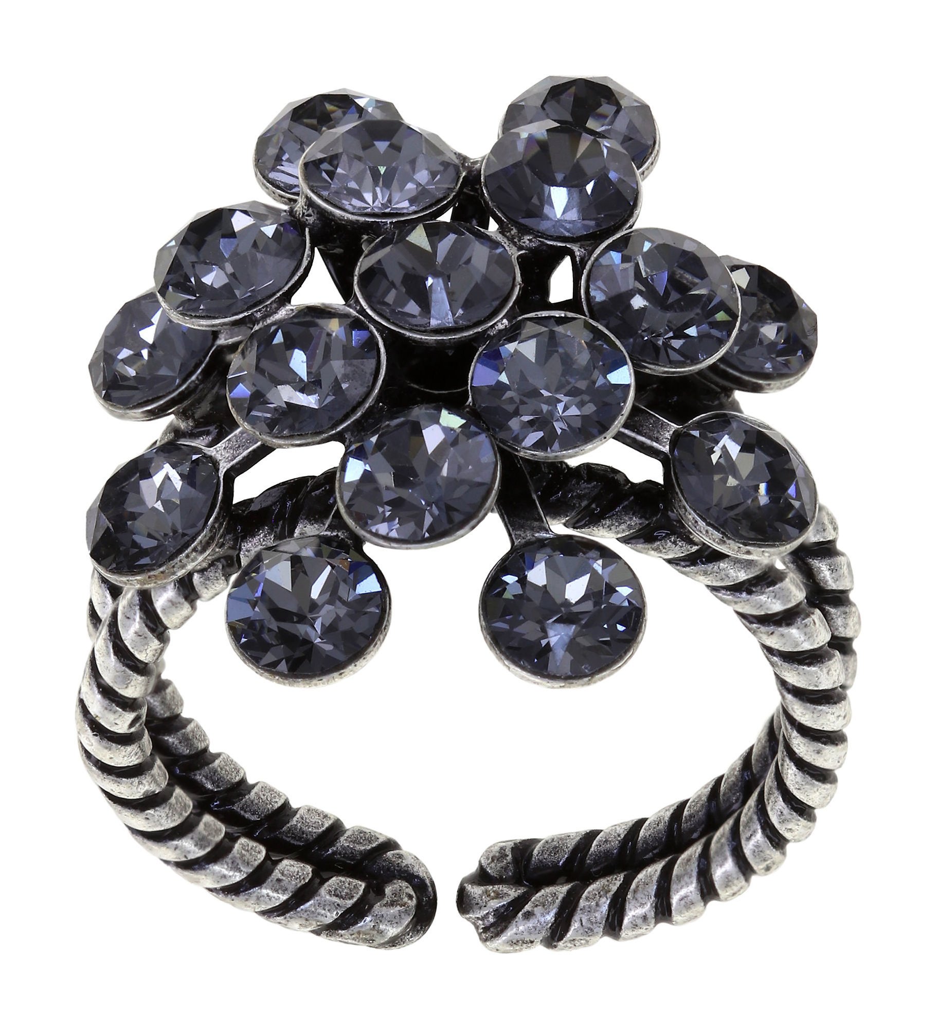 image for Ring Magic Fireball Grey crystal night fall Classic Size (21mm Ø)