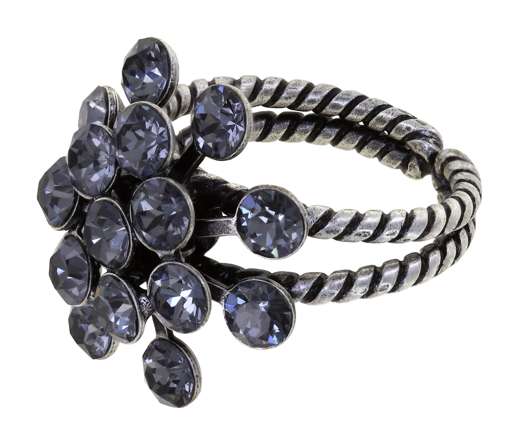 image pour Anneau Magic Fireball Gris crystal night fall Classic Size (21mm Ø)