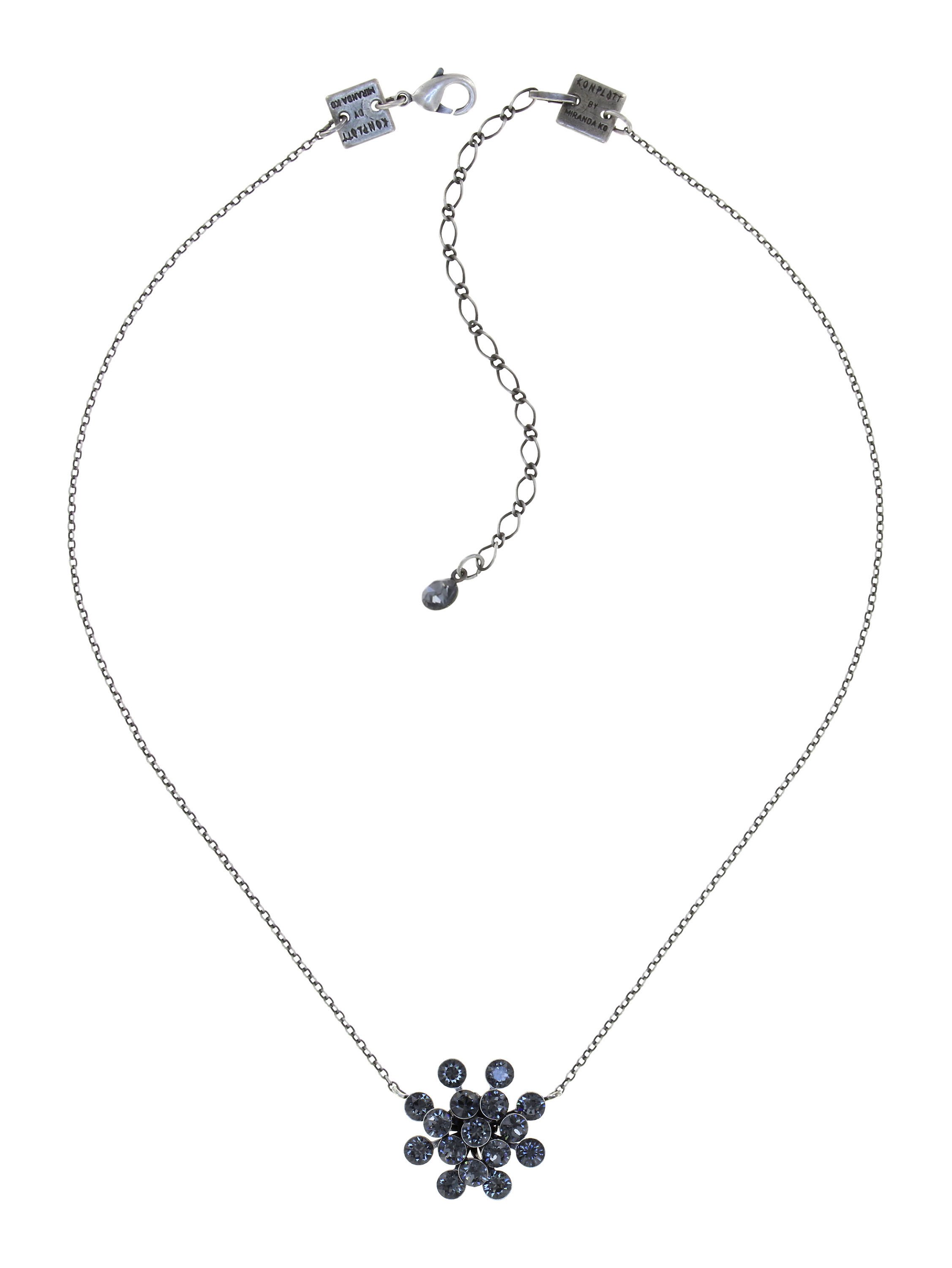 image for Necklace Pendant Magic Fireball Grey crystal night fall Classic Size (21mm Ø)